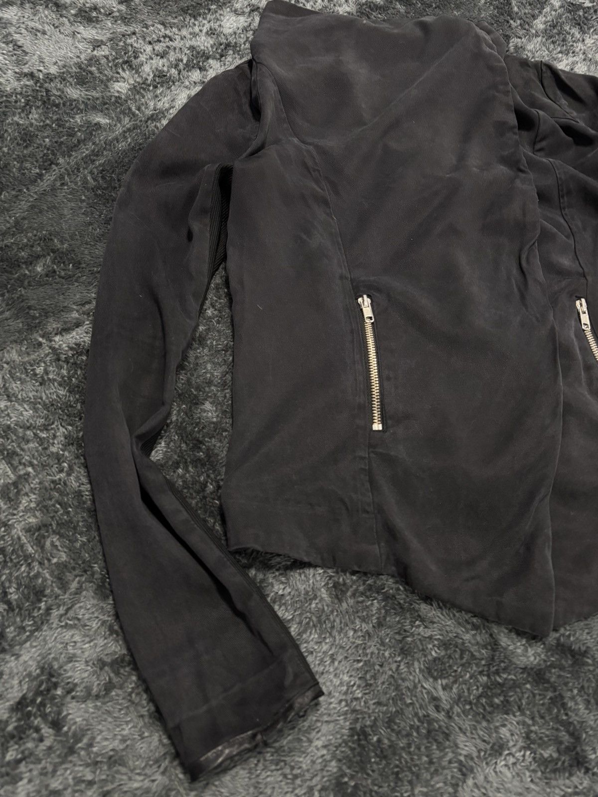 Hysteric Glamour 00s Rick Owens Vibe Y2K Avant Garde Assymetric Jacket Size M / US 6-8 / IT 42-44 - 3 Thumbnail