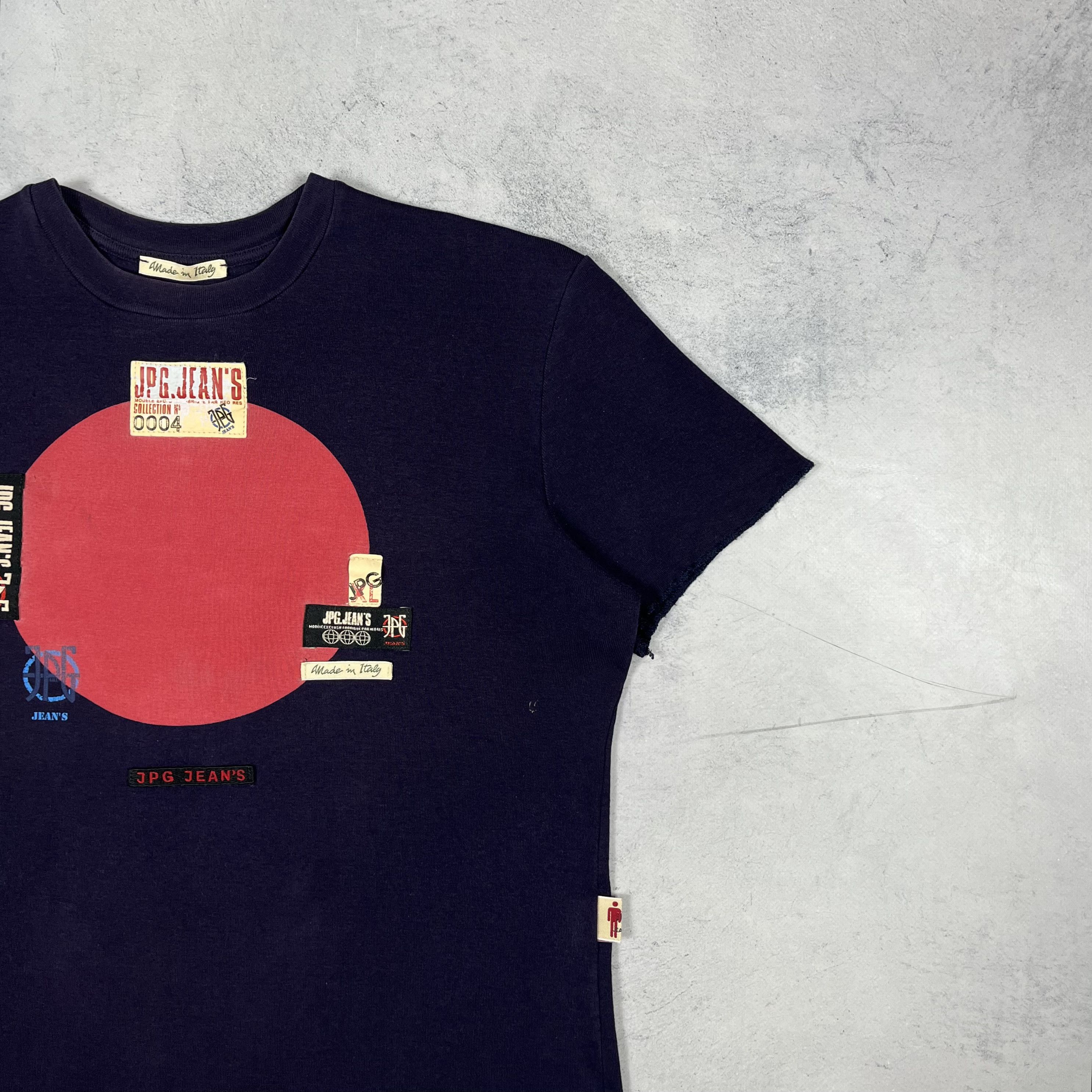 Jean Paul Gaultier Vintage Jean Paul Gaultier Abstract Logo T Shirt 90’s Size XL / US 12-14 / IT 48-50 - 3 Thumbnail