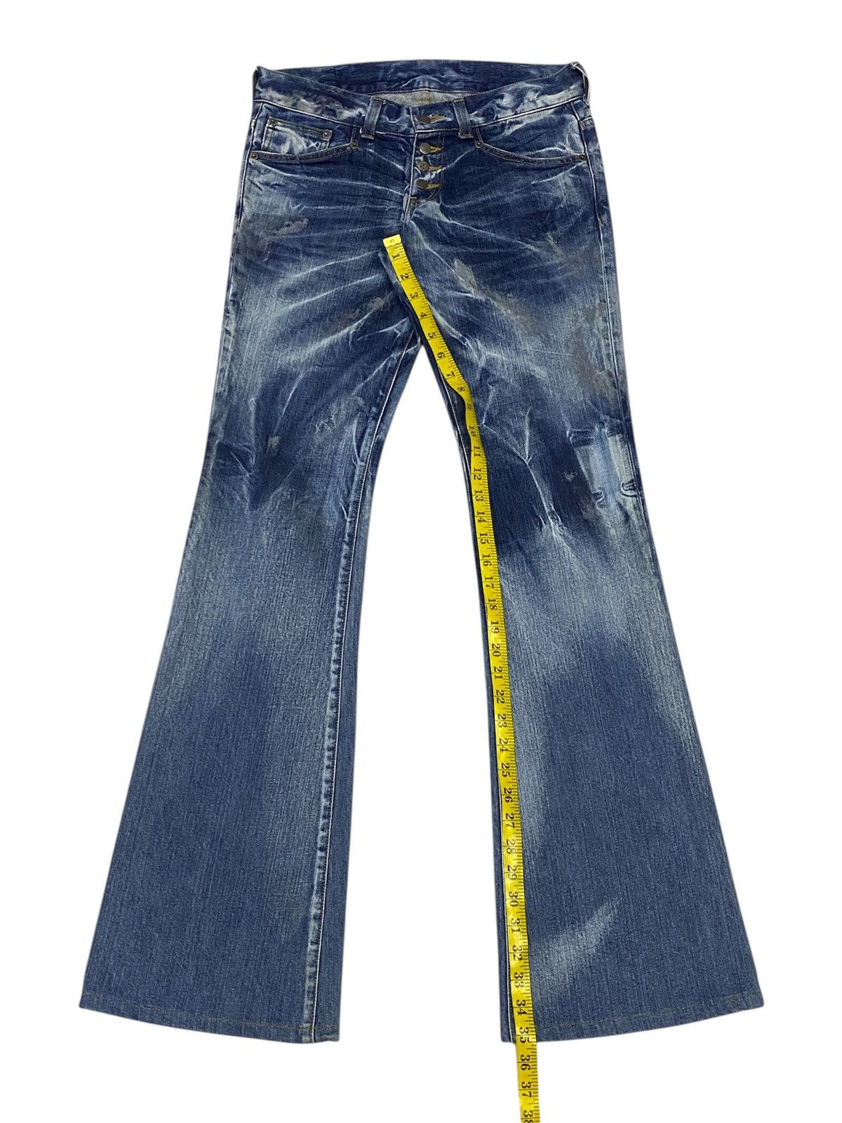 Tornado Mart 💃 Tornado Mart Flare Mudwash Whiskers Denim Pants Size US 30 / EU 46 - 17 Thumbnail