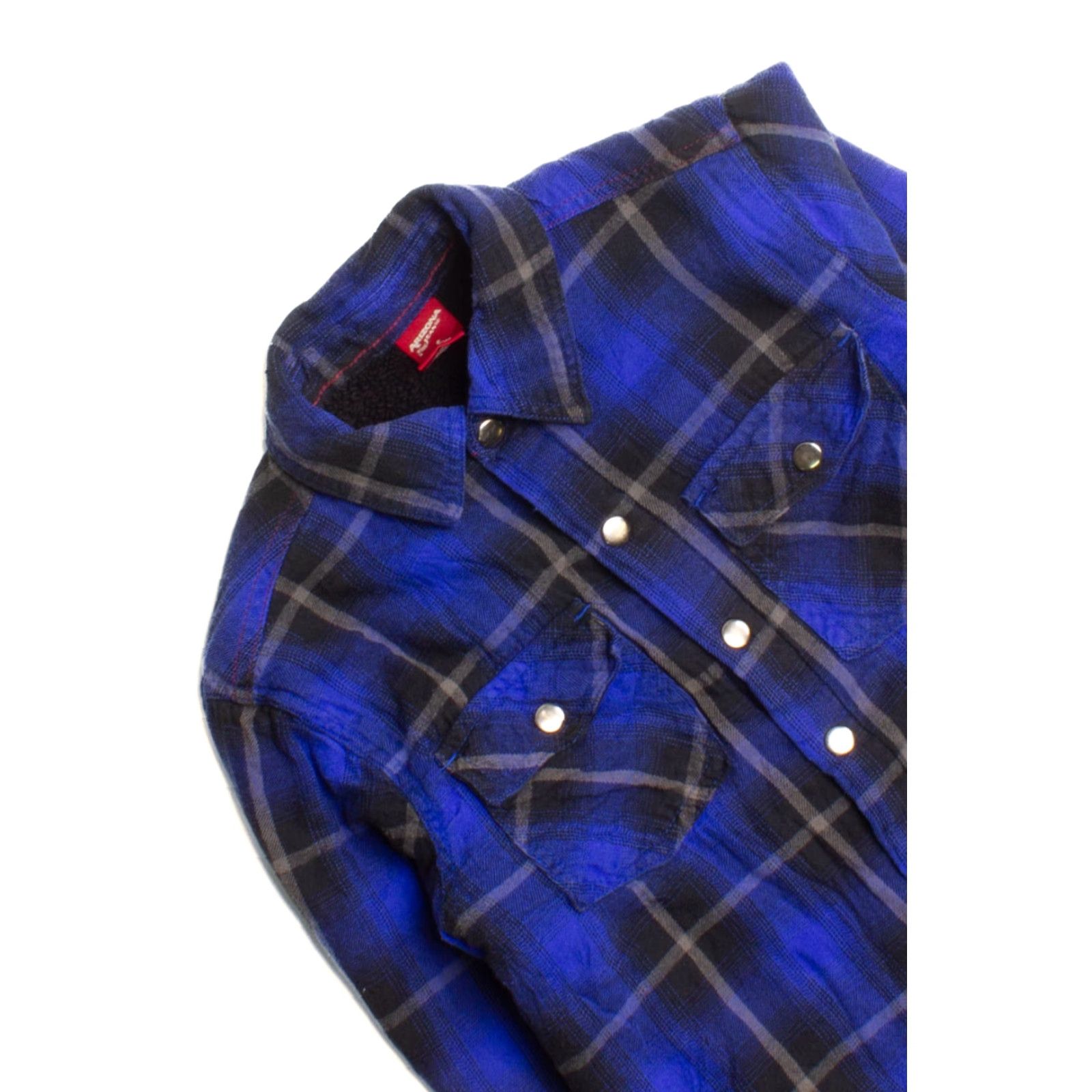Vintage VINTAGE Arizona Shirt Jacket Small Blue Plaid Flannel Button-Up 2000s Womens/Mens Size US S / EU 44-46 / 1 - 2 Thumbnail