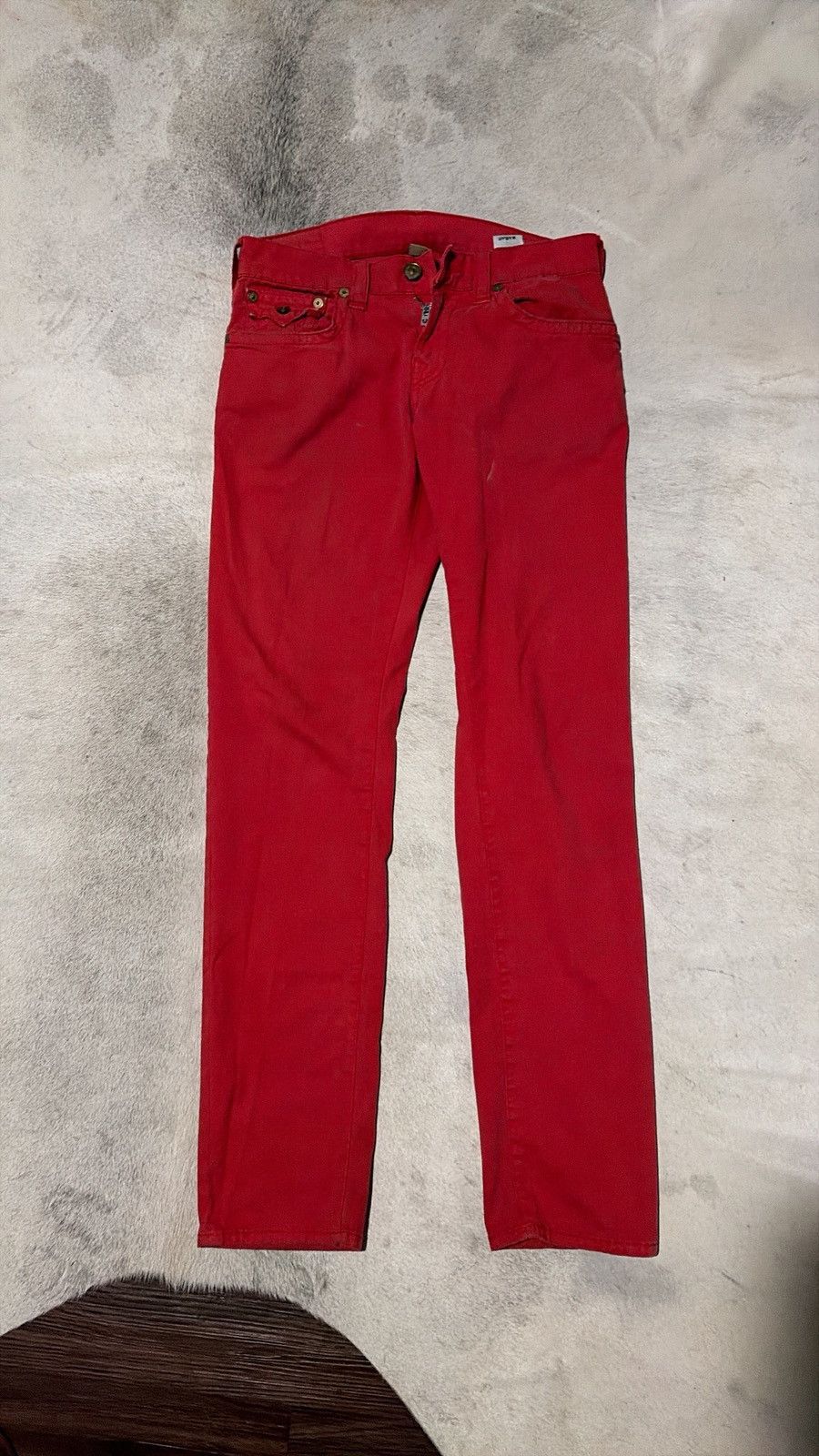 True Religion Red on Red True Religion Jeans Size US 30 / EU 46 - 1 Thumbnail