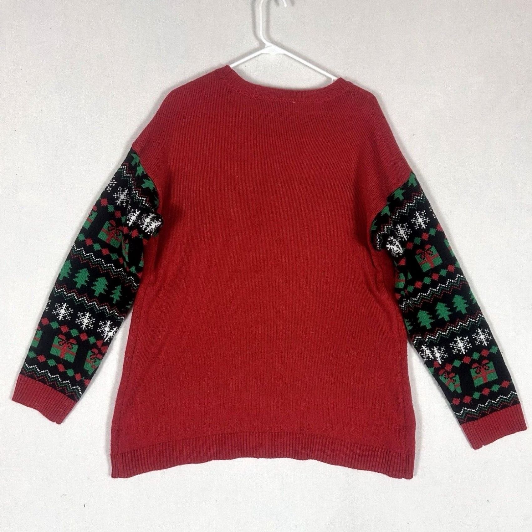 Vintage VINTAGE Ugly Christmas Sweater Unicorn Womens L Red Crew Neck Pullover Holiday L/S Size L / US 10 / IT 46 - 6 Thumbnail