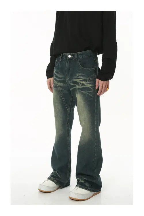 Other Vintage washed distressed flared straight jeans Size US 32 / EU 48 - 3 Thumbnail