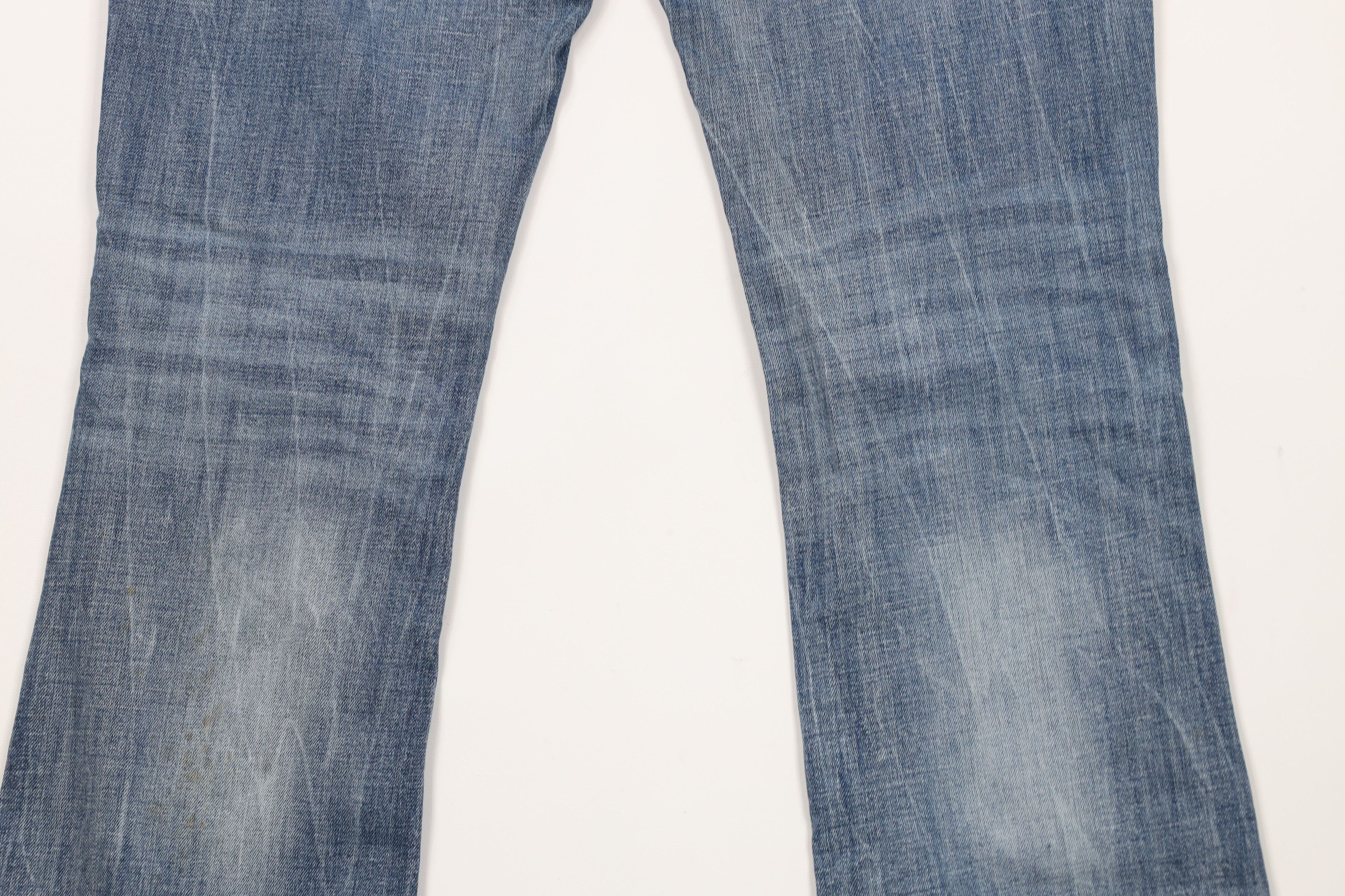 Miss Me × Vintage Miss Me Jeweled Fleur de Lis Flared Bootcut Denim Jeans Size 29" - 12 Thumbnail