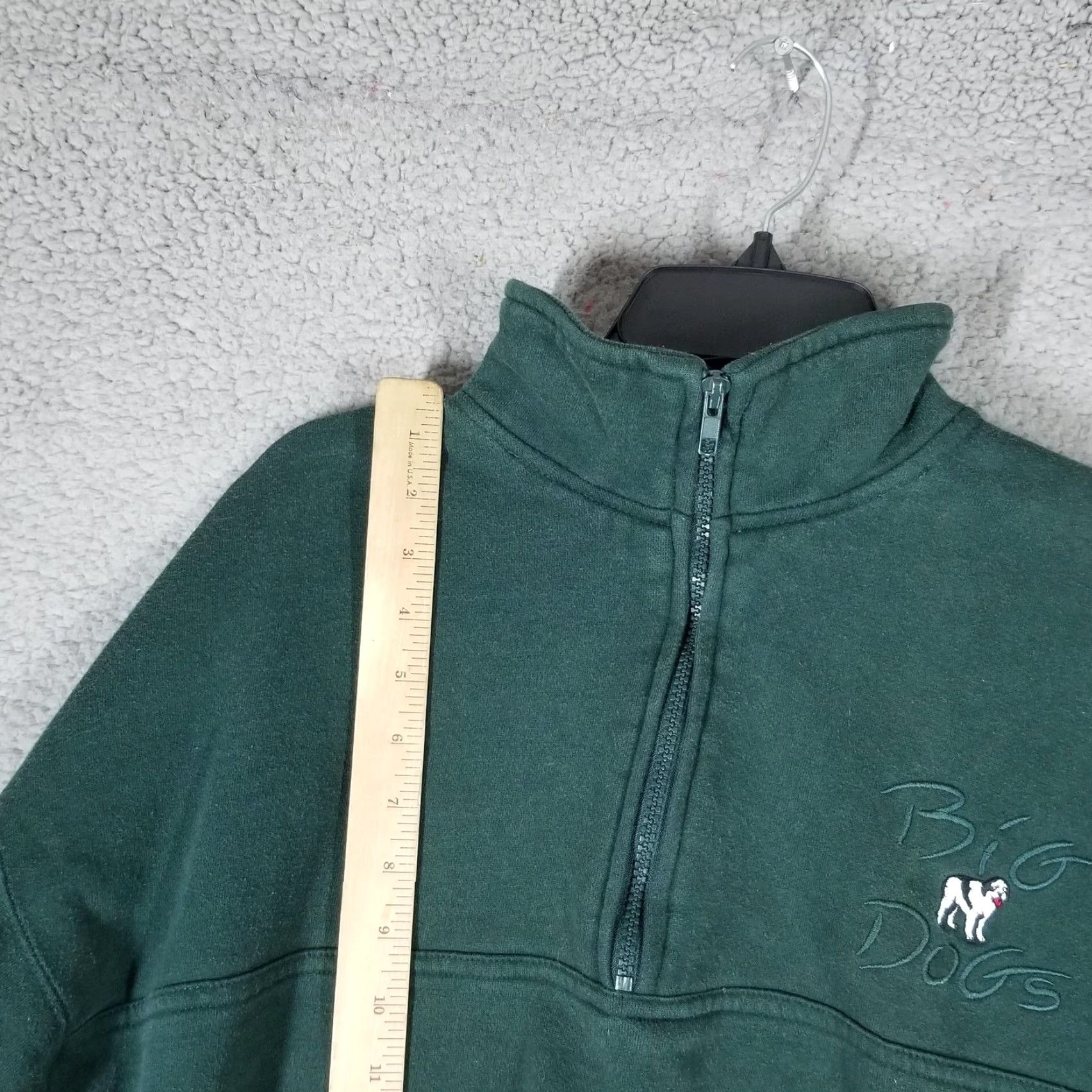 Big Dogs Vintage Big Dogs Sweatshirt Men Small Green Zip Pullover Embroidered Logo 1/4 Zip Mock Neck Fleece Heavyweight Cotton Polyester Size US S / EU 44-46 / 1 - 4 Thumbnail