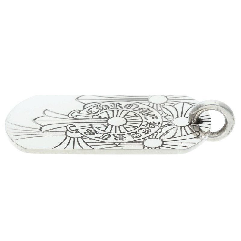 Chrome Hearts Chrome Hearts Silver Dog Tag Necklace God Bless Size ONE SIZE - 5 Thumbnail