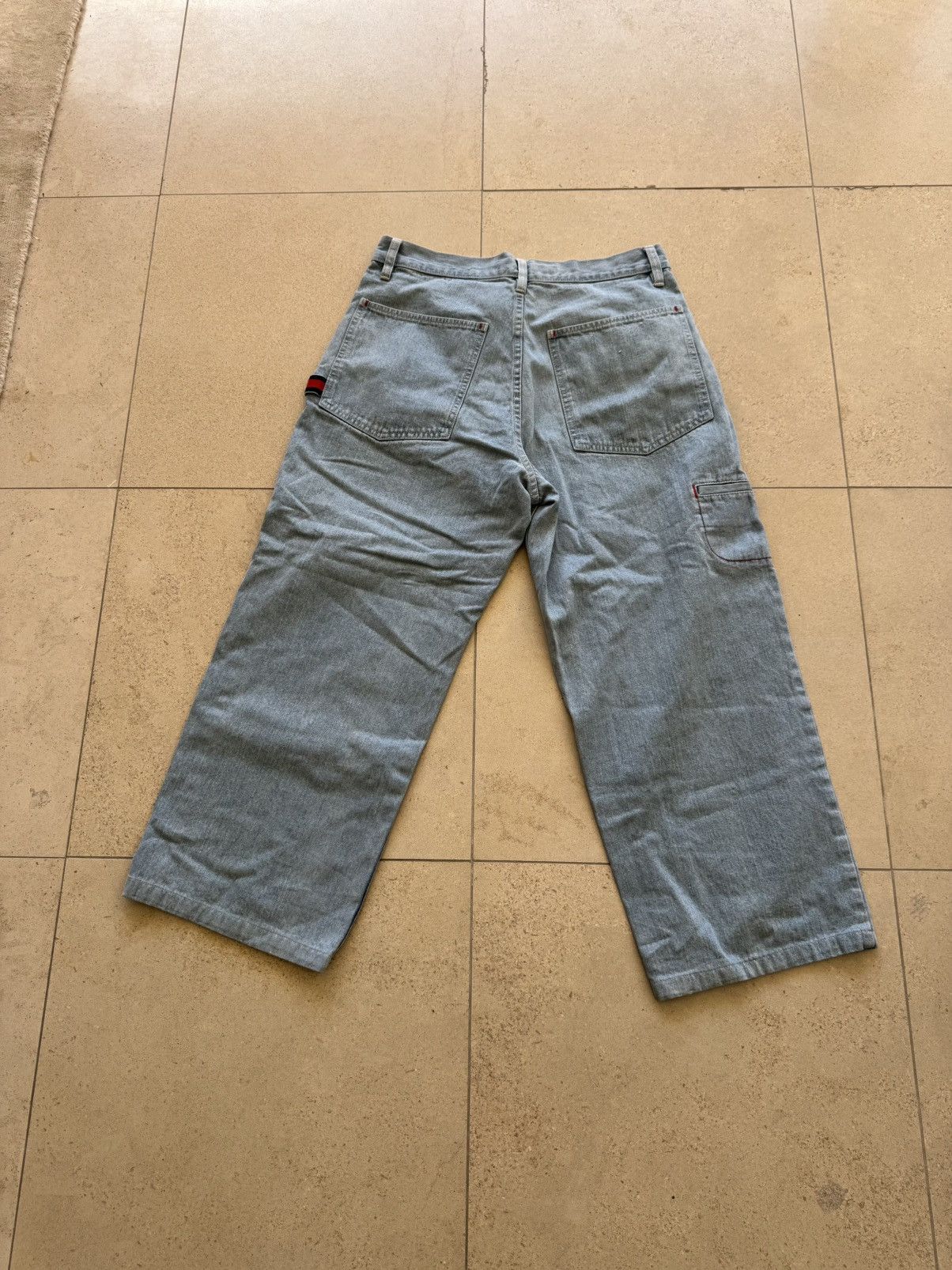 Tommy Hilfiger light wash tommy flag work pants Size US 32 / EU 48 - 3 Thumbnail