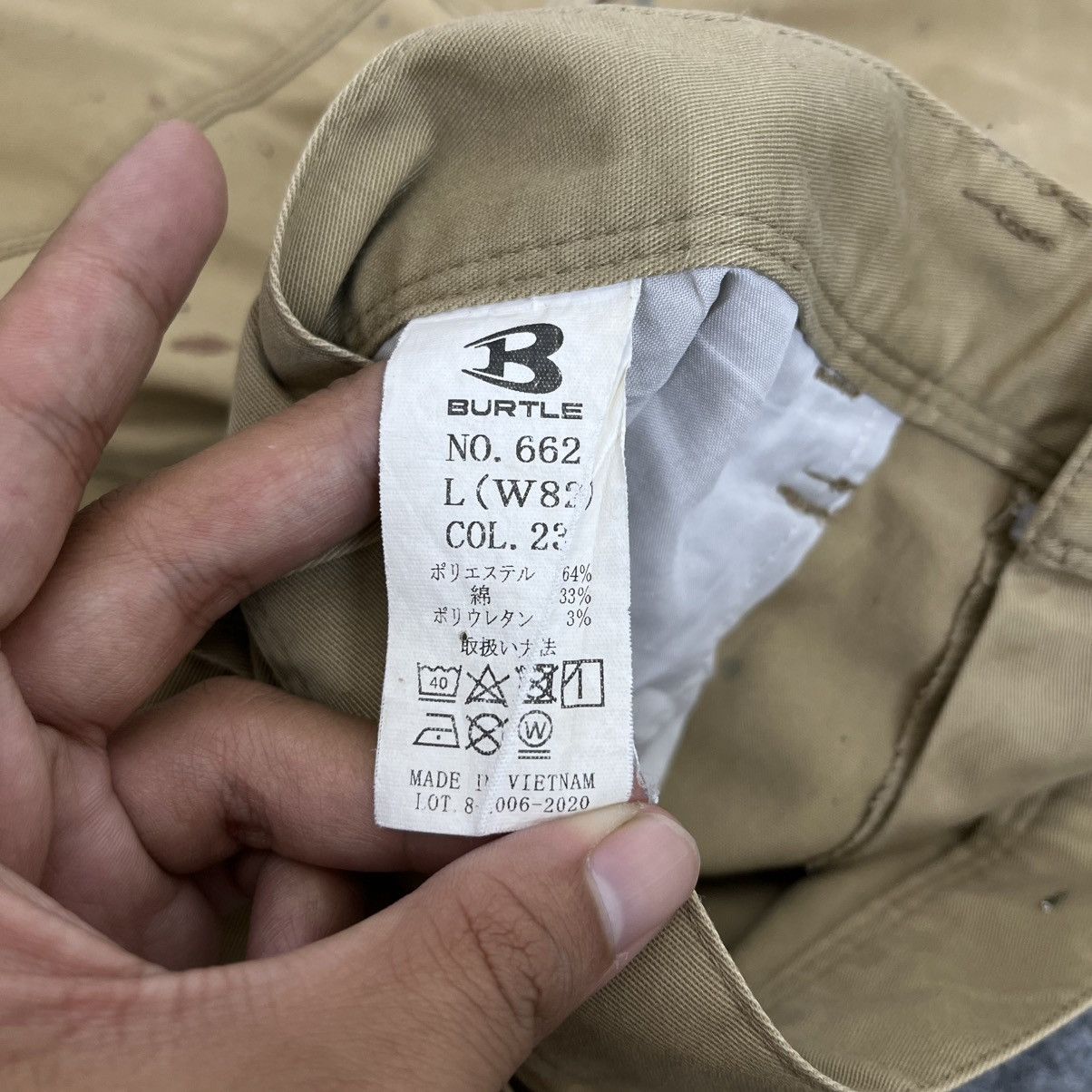 Japanese Brand Trashed Burtle Work Pants Distressed Japan Grunge Size US 31 - 15 Thumbnail