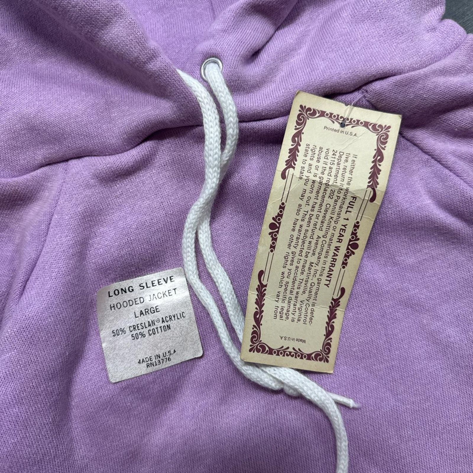 Wrangler True Vintage 70s Wrangler NWT Deadstock 5050 Blank Hoodie Size US XS / EU 42 / 0 - 3 Thumbnail