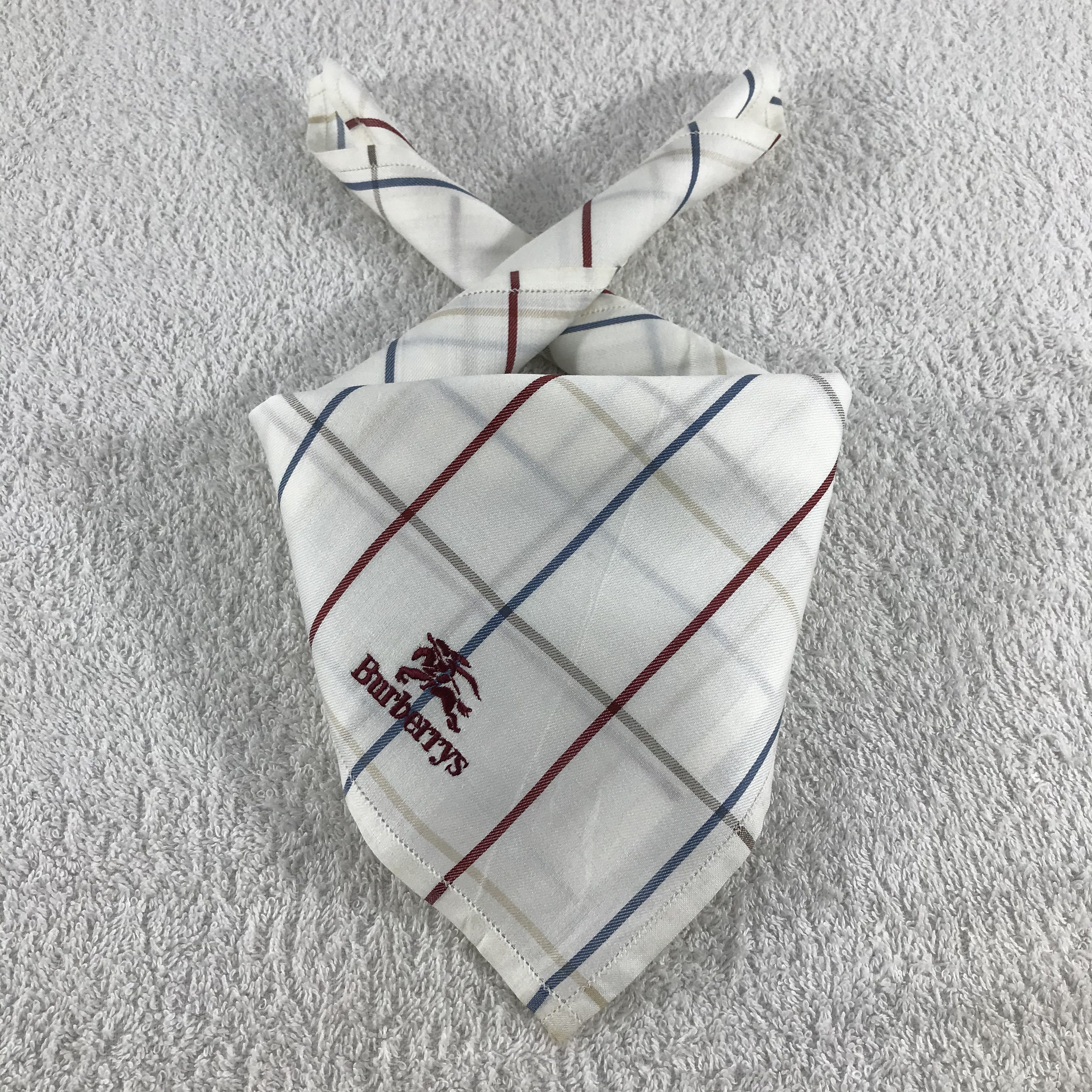 Burberry × Vintage Burberry Bandana / Handkerchief / Neckerchief - S215 Size ONE SIZE - 3 Thumbnail