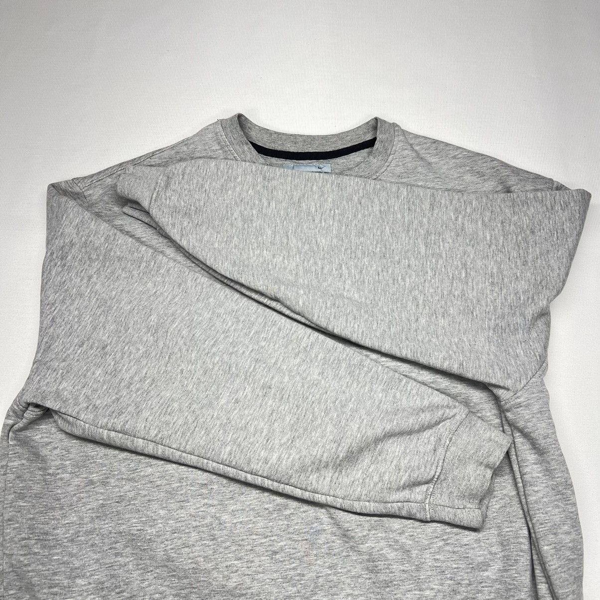 Nike × Vintage Nike Crewneck Grey Sweatshirt Mini Swoosh 90s Made In Turkey Size US XL / EU 56 / 4 - 8 Thumbnail