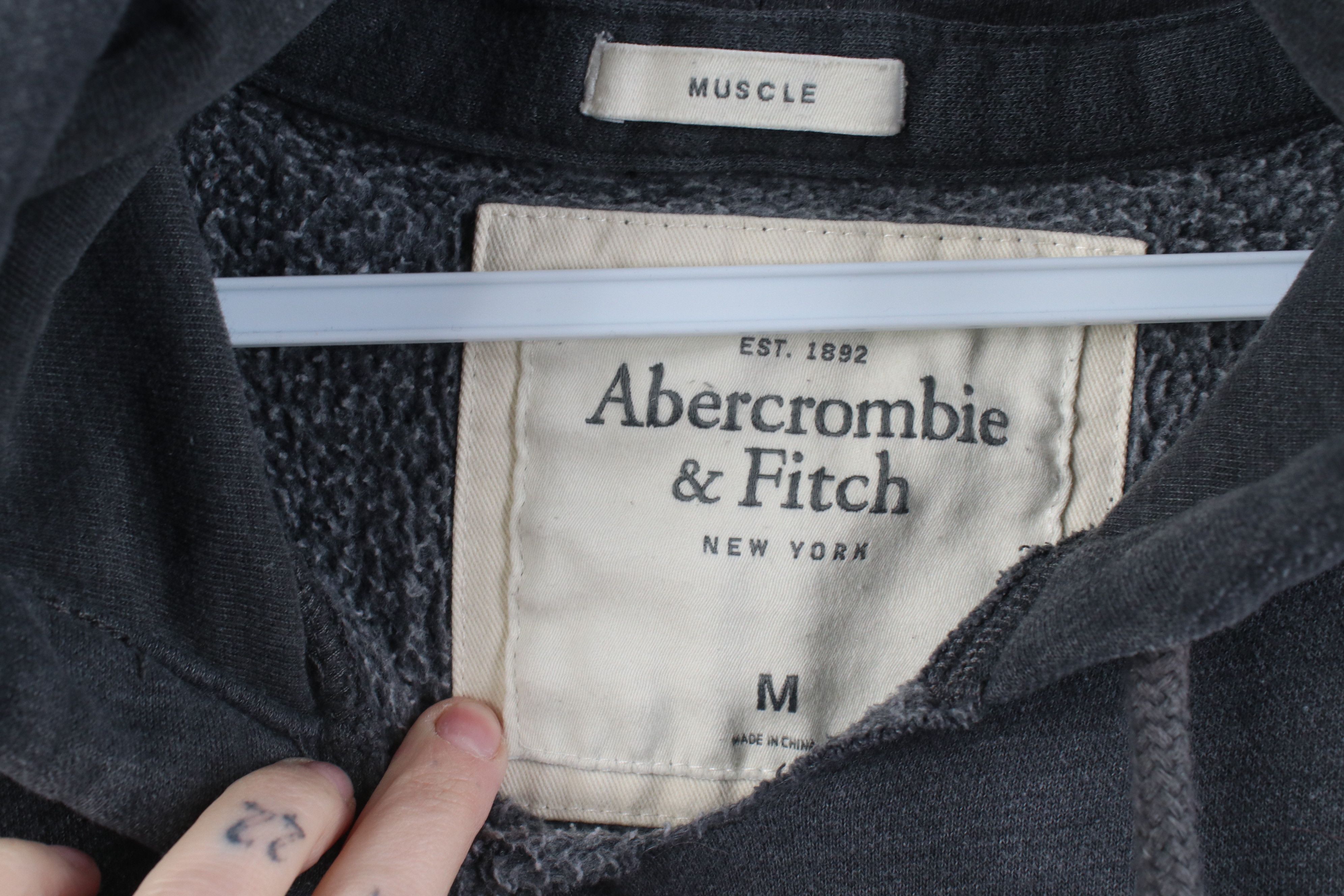 Abercrombie & Fitch Vintage 90s Y2K Abercrombie & Fitch Distressed Hoodie Gray Size US M / EU 48-50 / 2 - 11 Thumbnail