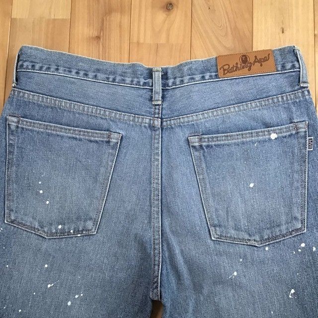 Bape BAPE DAMAGED Rope logo TYPE5 Slim taper denim pants ★size L Size US 34 / EU 50 - 6 Thumbnail