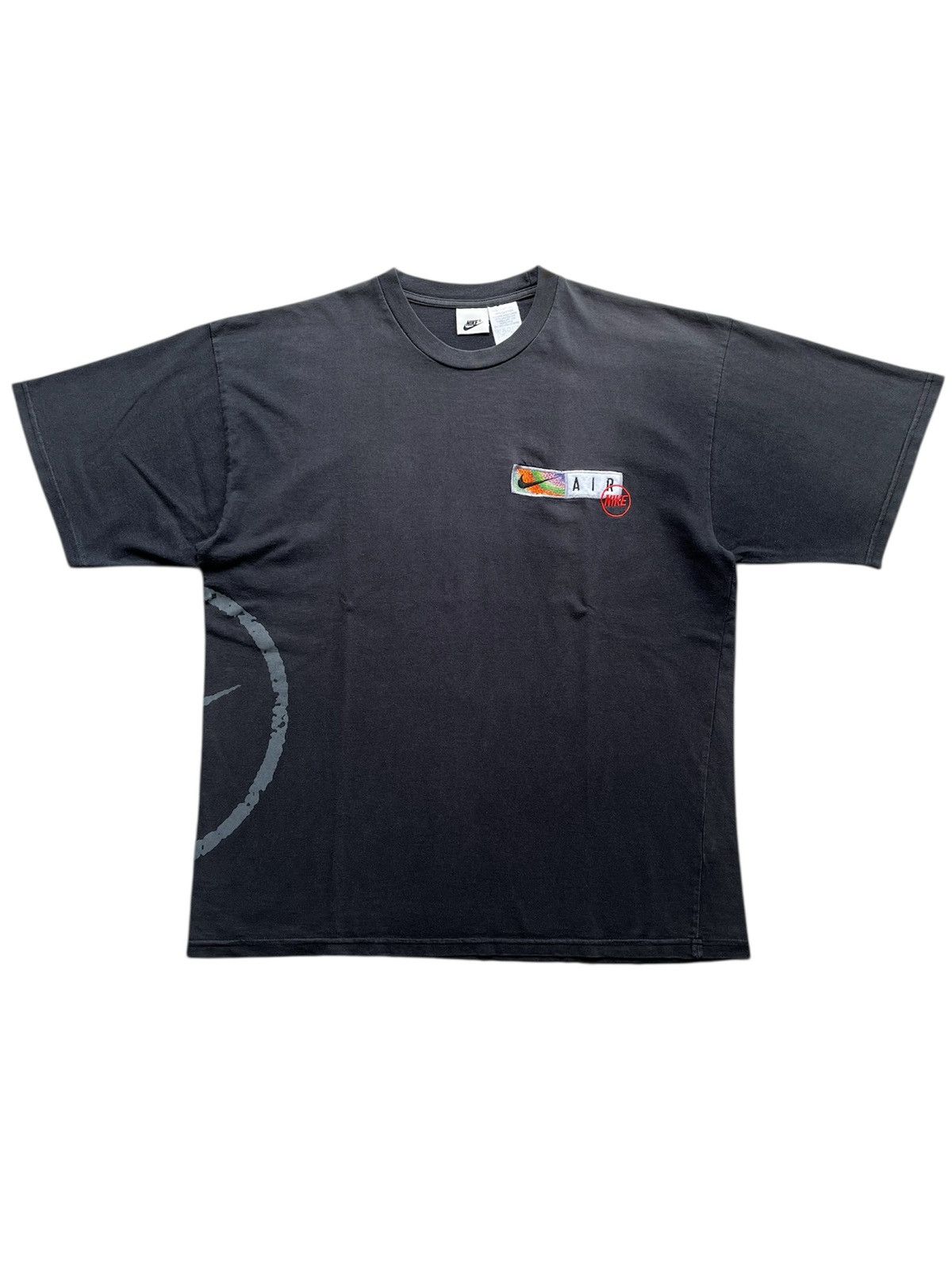 Nike ⚠️ SUN FADED⚠️ Vintage 90’s NIKE Embroidered Logo T-Shirt Size US L / EU 52-54 / 3 - 1 Thumbnail