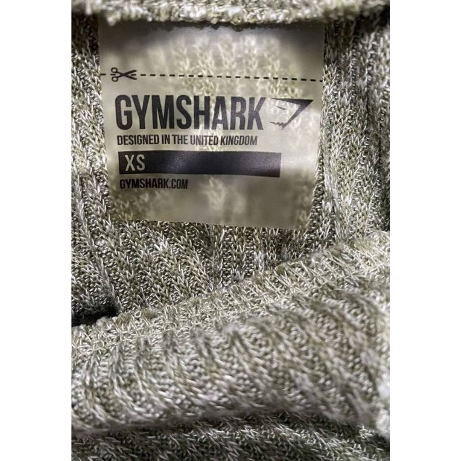 Gymshark Gymshark Hoodie XS Grey Ribbed Cropped Pullover Top A003147 Size XS / US 0-2 / IT 36-38 - 4 Thumbnail