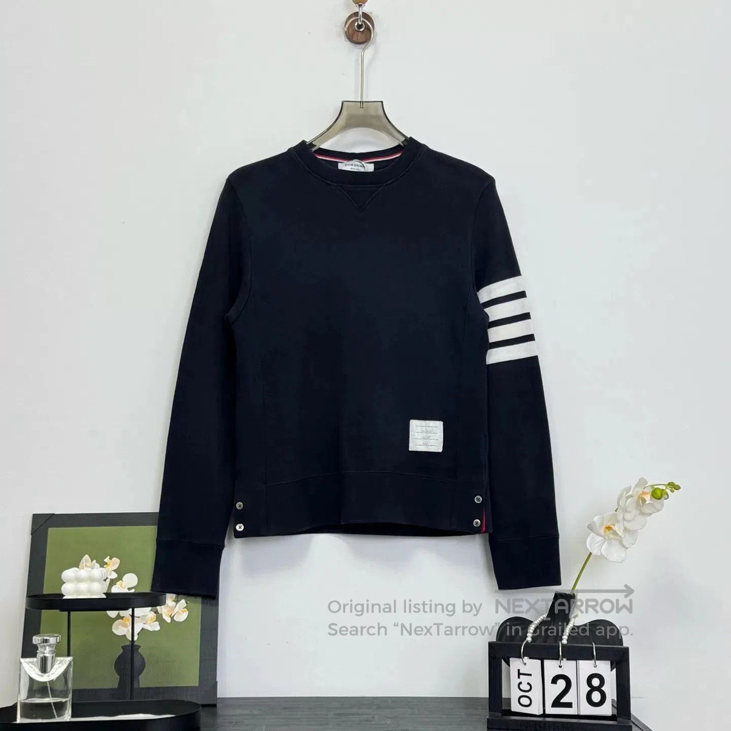 Thom Browne Thom Browne Navy Stripe Sweatshirt Size 2. Size US M / EU 48-50 / 2 - 1 Thumbnail