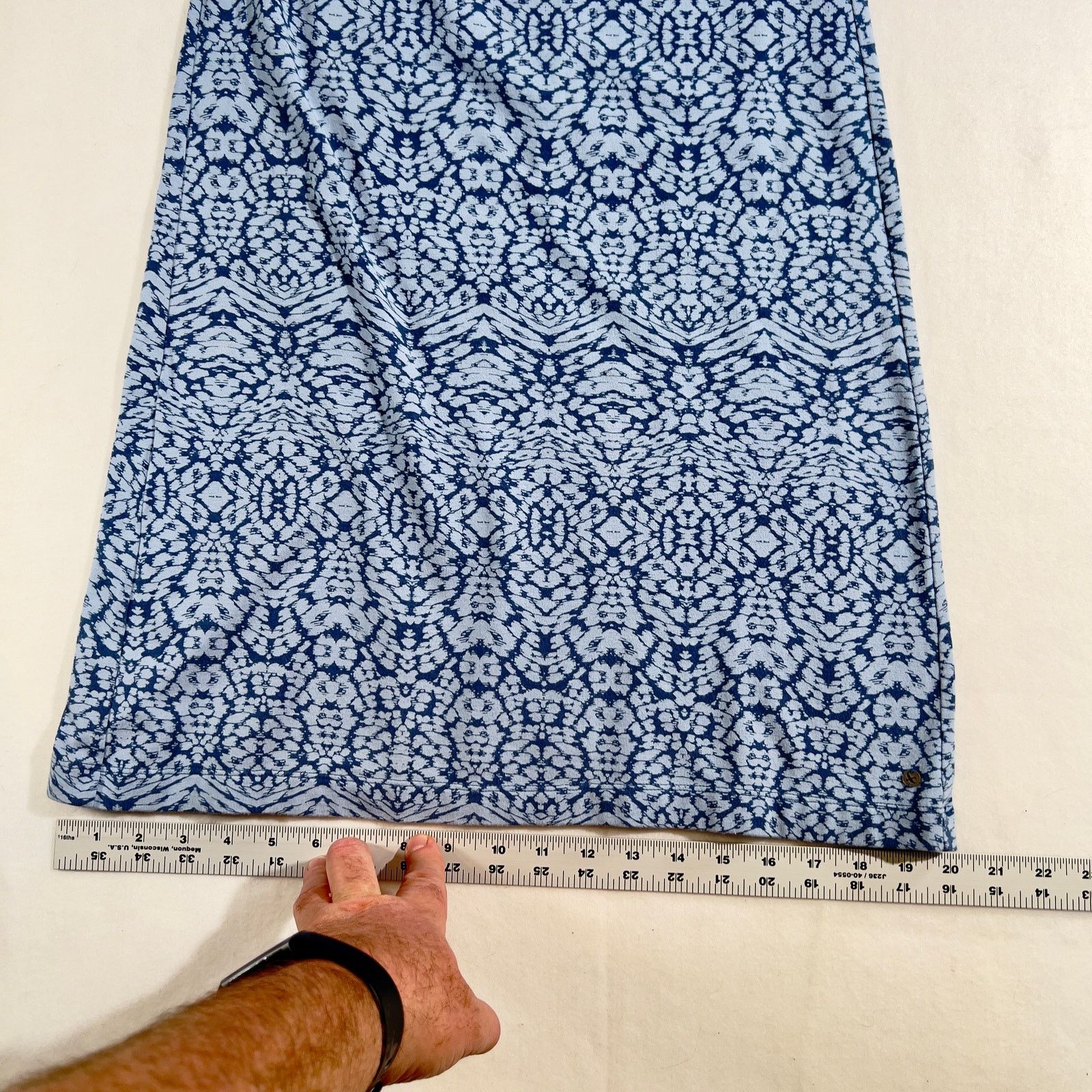 Eddie Bauer Eddie Bauer Sleeveless Sun Dress Woman Sm. Blue Batik Boho Size S / US 4 / IT 40 - 8 Thumbnail