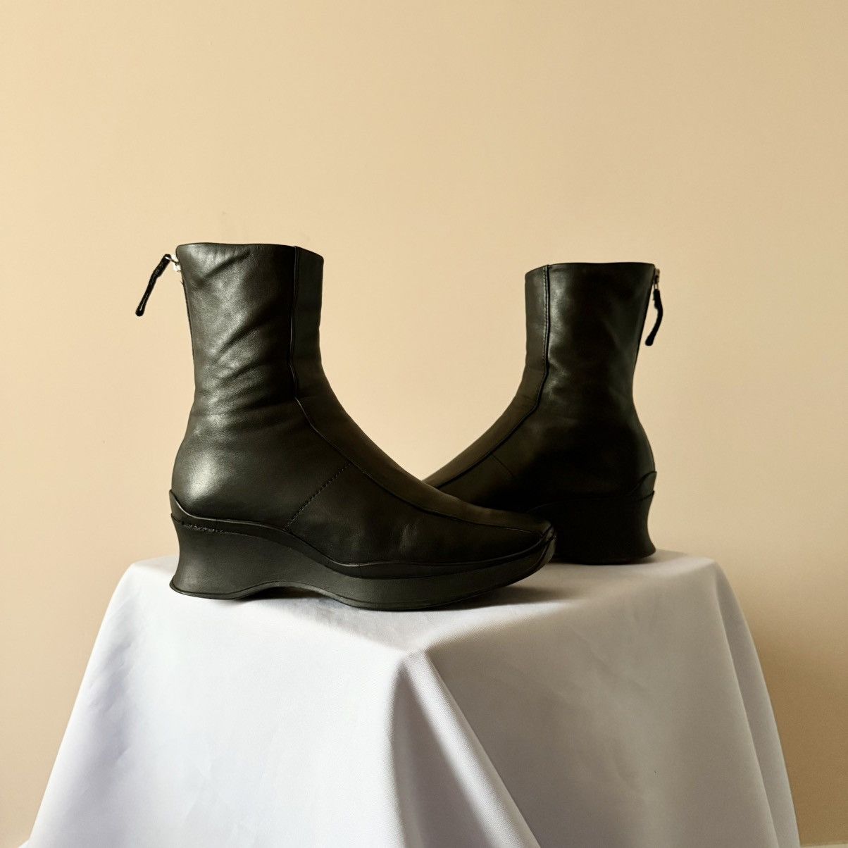 Prada Archive 1999 Prada Sport Ancle Black Vintage Boots Size US 5 / IT 35 - 1 Thumbnail