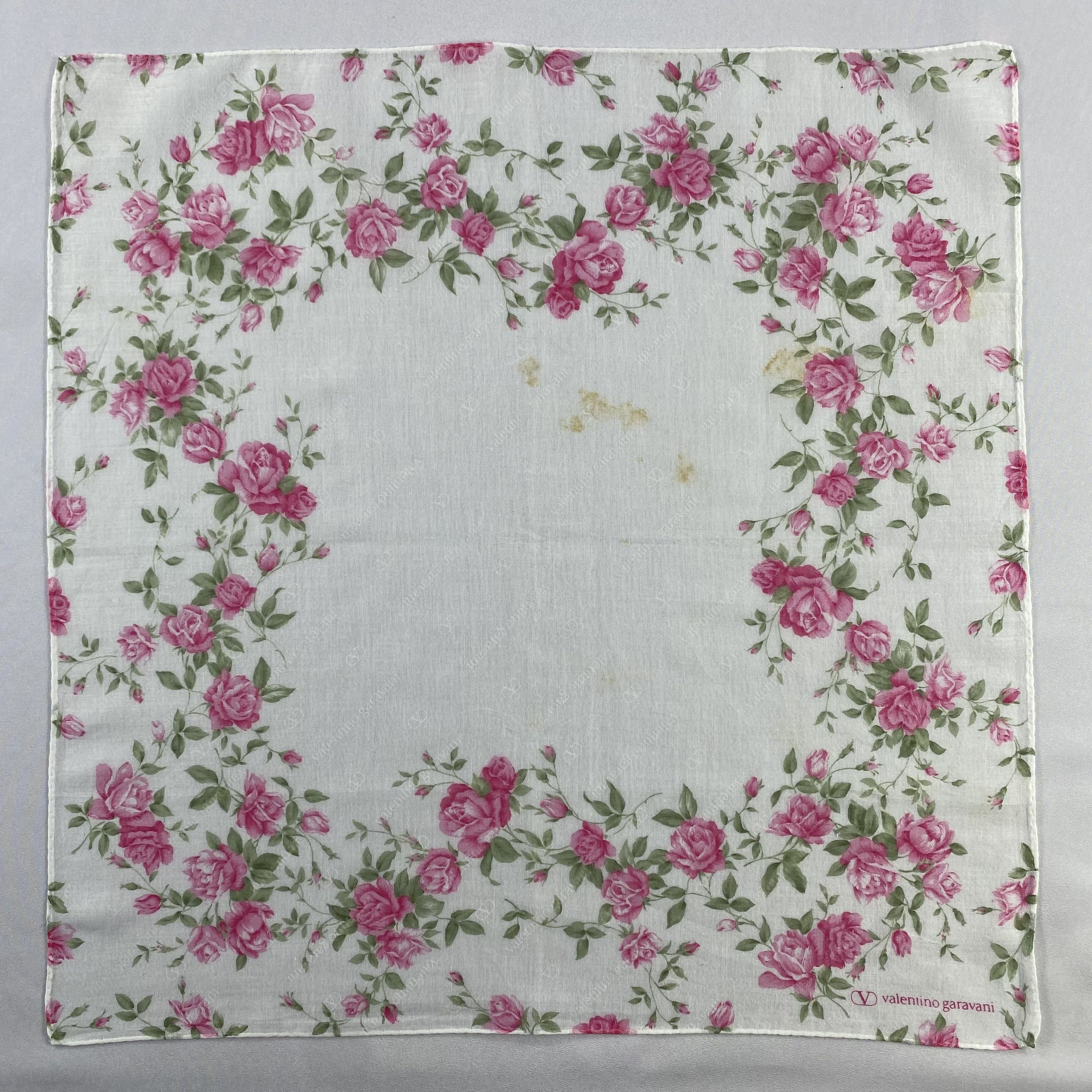 Valentino × Vintage Valentino Garavani Bandana/ Handkerchief / Neckerchief-P1496 Size ONE SIZE - 1 Thumbnail
