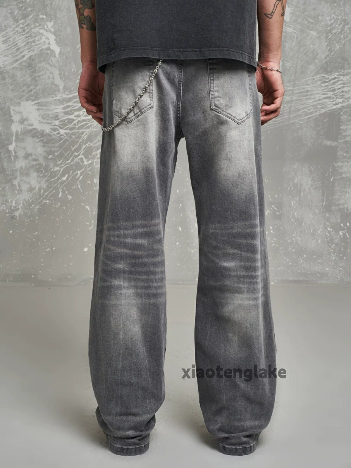 Jean × Vintage washed faded cleanfit yuppie loose baggy jeans Size US 32 / EU 48 - 6 Thumbnail