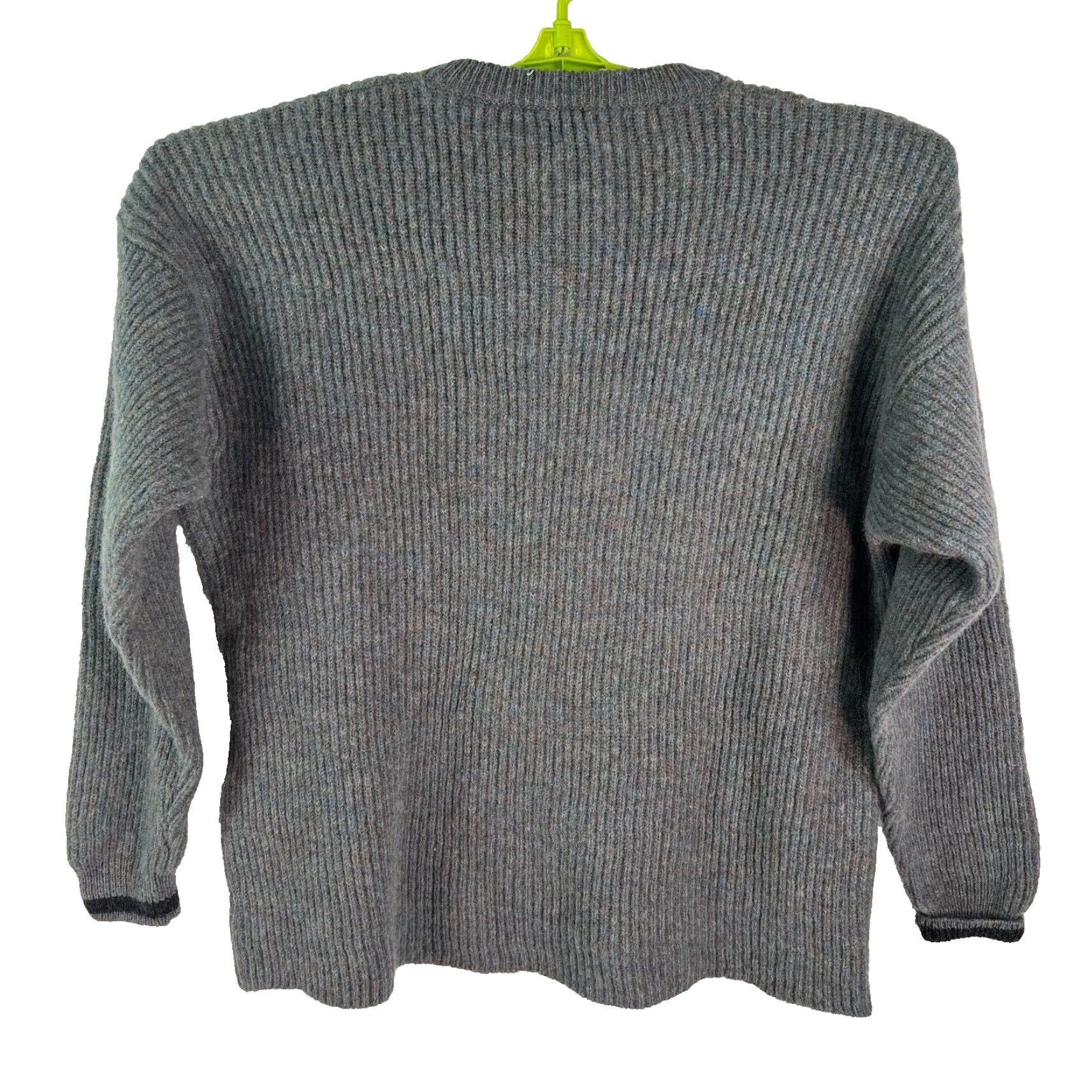 Vintage Columbia Mens Henley Gray Pullover Sweater XL Knit Crew Neck Button Accents Winter Casual Solid Wool Knit Style Pullover Regular Fit Size US XL / EU 56 / 4 - 2 Thumbnail