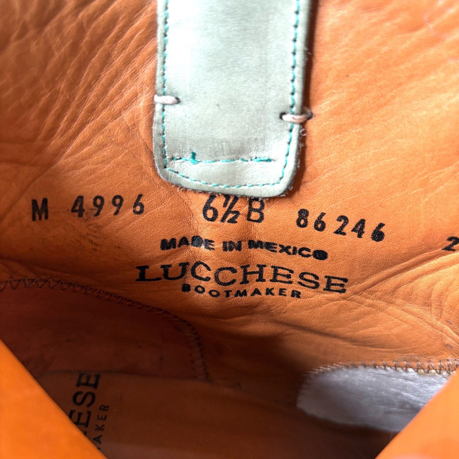 Lucchese Lucchese Green Leather Ankle Boots Feather Tassel Size 6.5 B Size US 6.5 / IT 36.5 - 9 Thumbnail