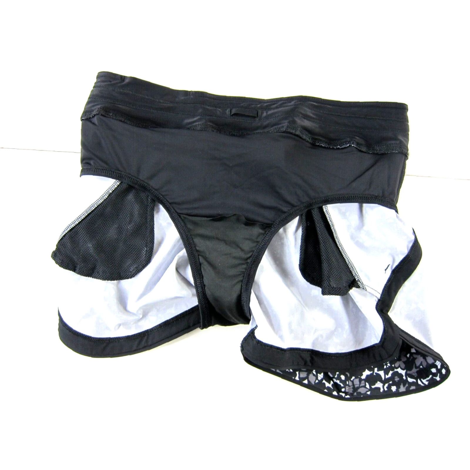 Lands' End Lands' End Black Floral Stretch Pocket Running Active Gym Short Woman 10P Size 32" / US 10 / IT 46 - 5 Thumbnail
