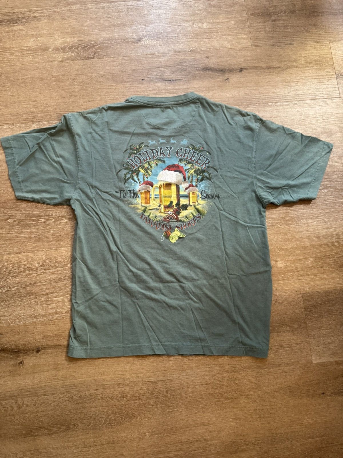 Paradise × Tommy Bahama × Vintage ‘Tis The Season (For Beers!) Hawaiian Xmas Party Vintage Tee Size US L / EU 52-54 / 3 - 12 Thumbnail