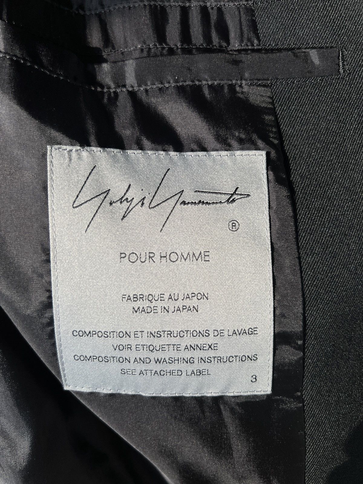 Yohji Yamamoto Yohji Yamamoto Pour Homme - W/Gabardine 5BUTTON JACKET Size US L / EU 52-54 / 3 - 10 Thumbnail