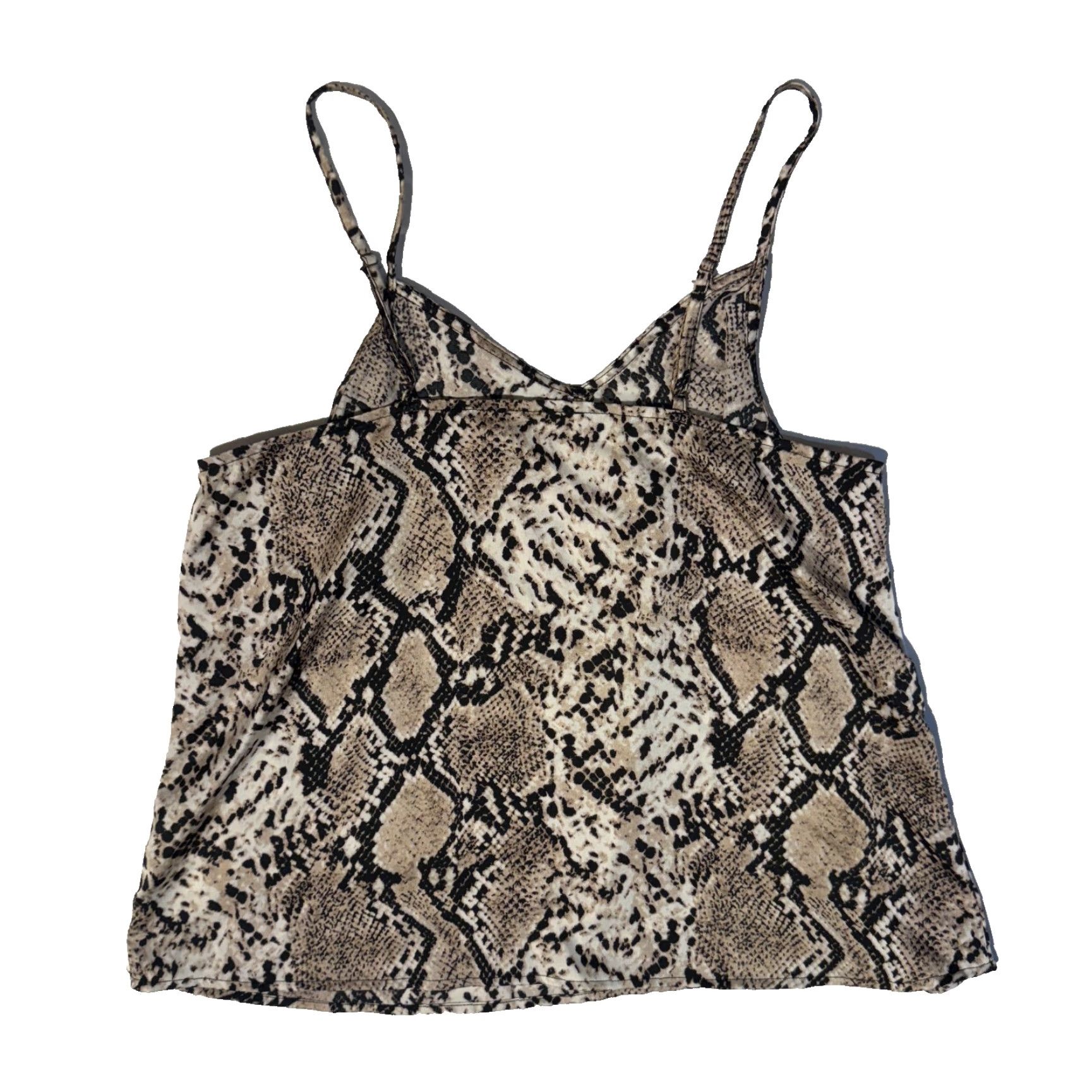 Vintage Hayden Blouse Camisole Cami Top Sleeveless Strappy Beige L Women Regular Size L / US 10 / IT 46 - 5 Thumbnail