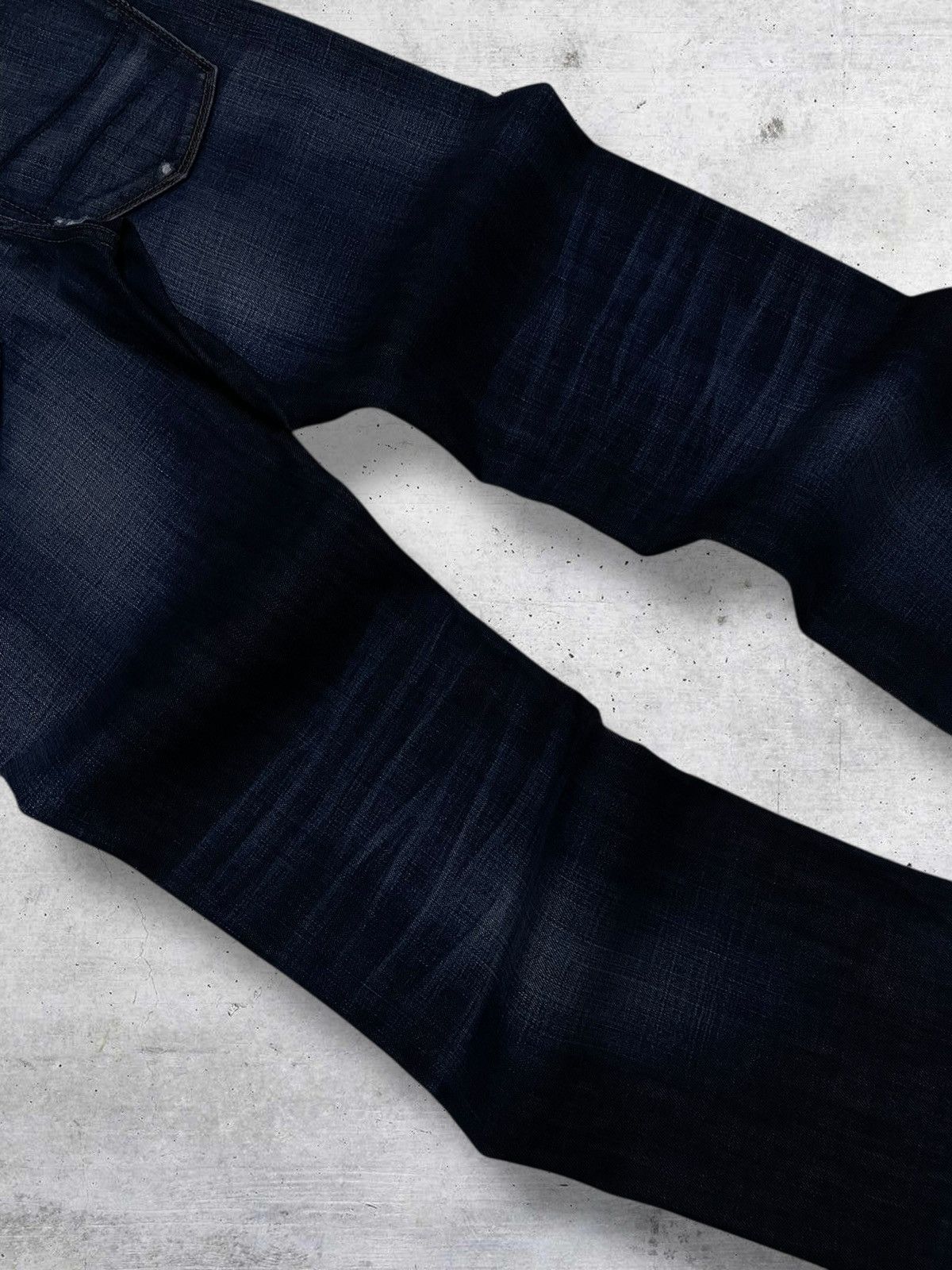 Hysteric Glamour VINTAGE BLOOD & GLITTER DISTRESSING DARK INDIGO ROCK DENIM Size US 29 - 13 Thumbnail