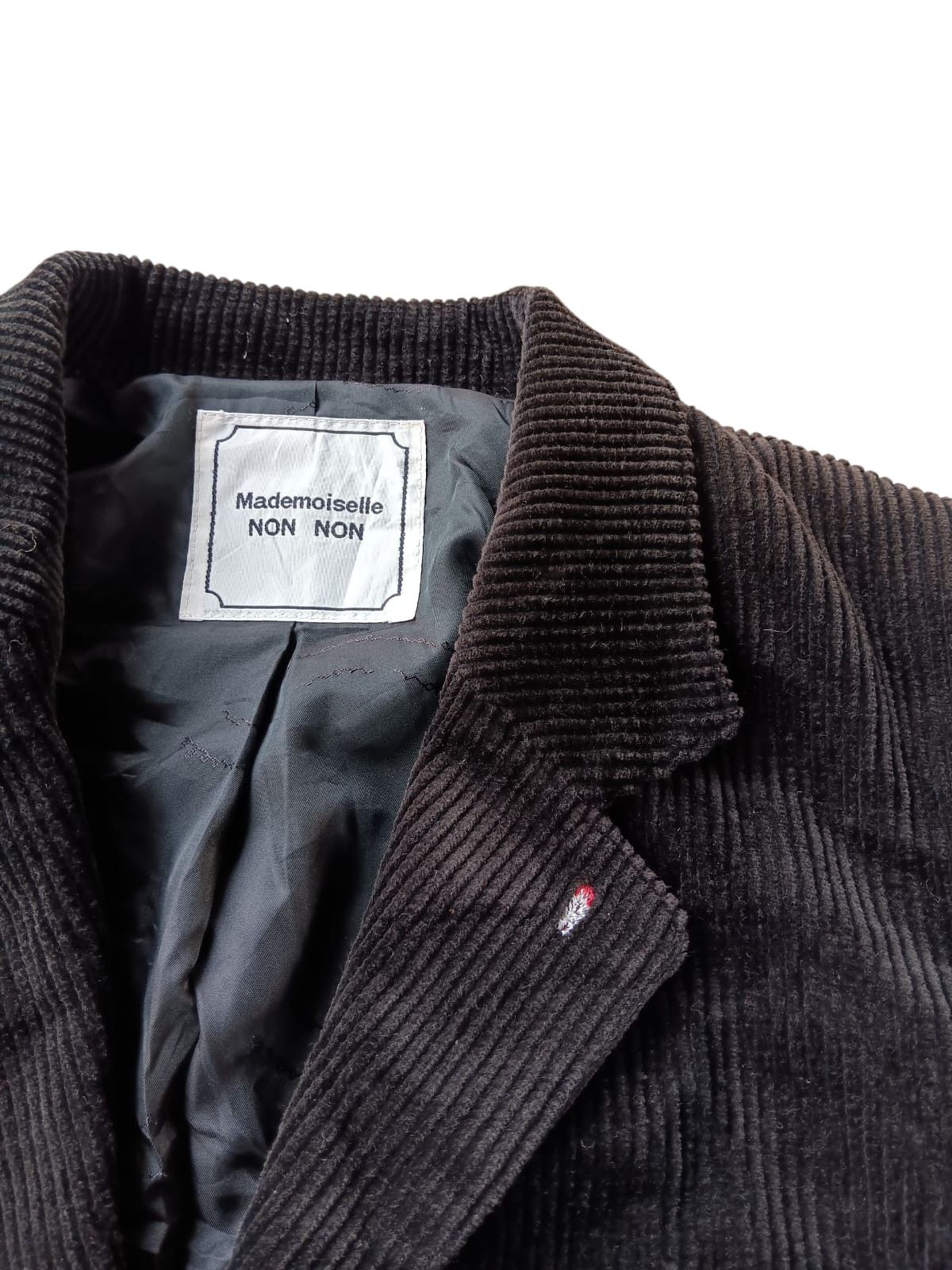 Mademoiselle Non Non Rare mademoiselle non non corduroy black blazer jacket Size US S / EU 44-46 / 1 - 3 Thumbnail