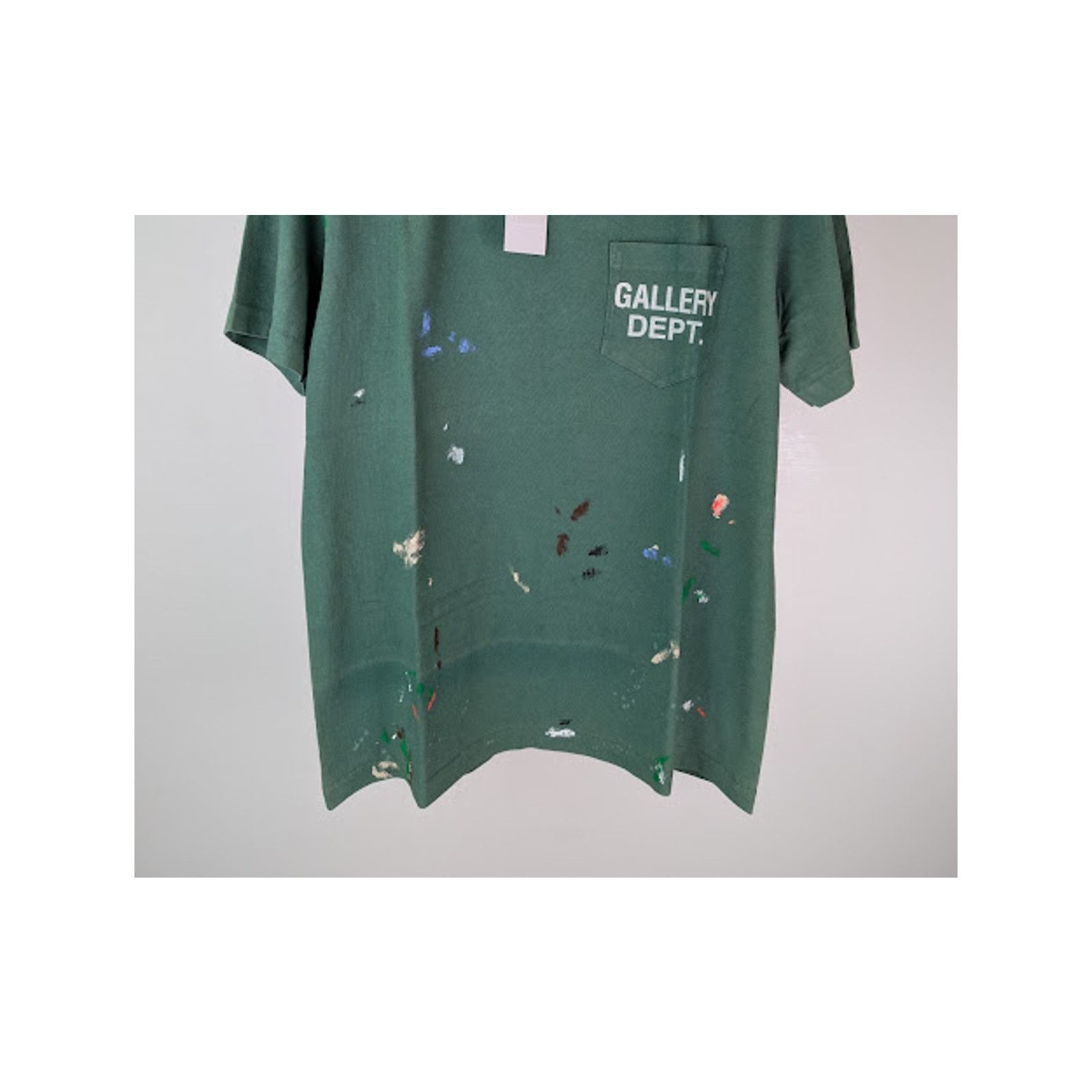 Gallery Dept. o1rshd1 Vintage Logo Painted T-Shirt in Green Size US XXL / EU 58 / 5 - 8 Thumbnail