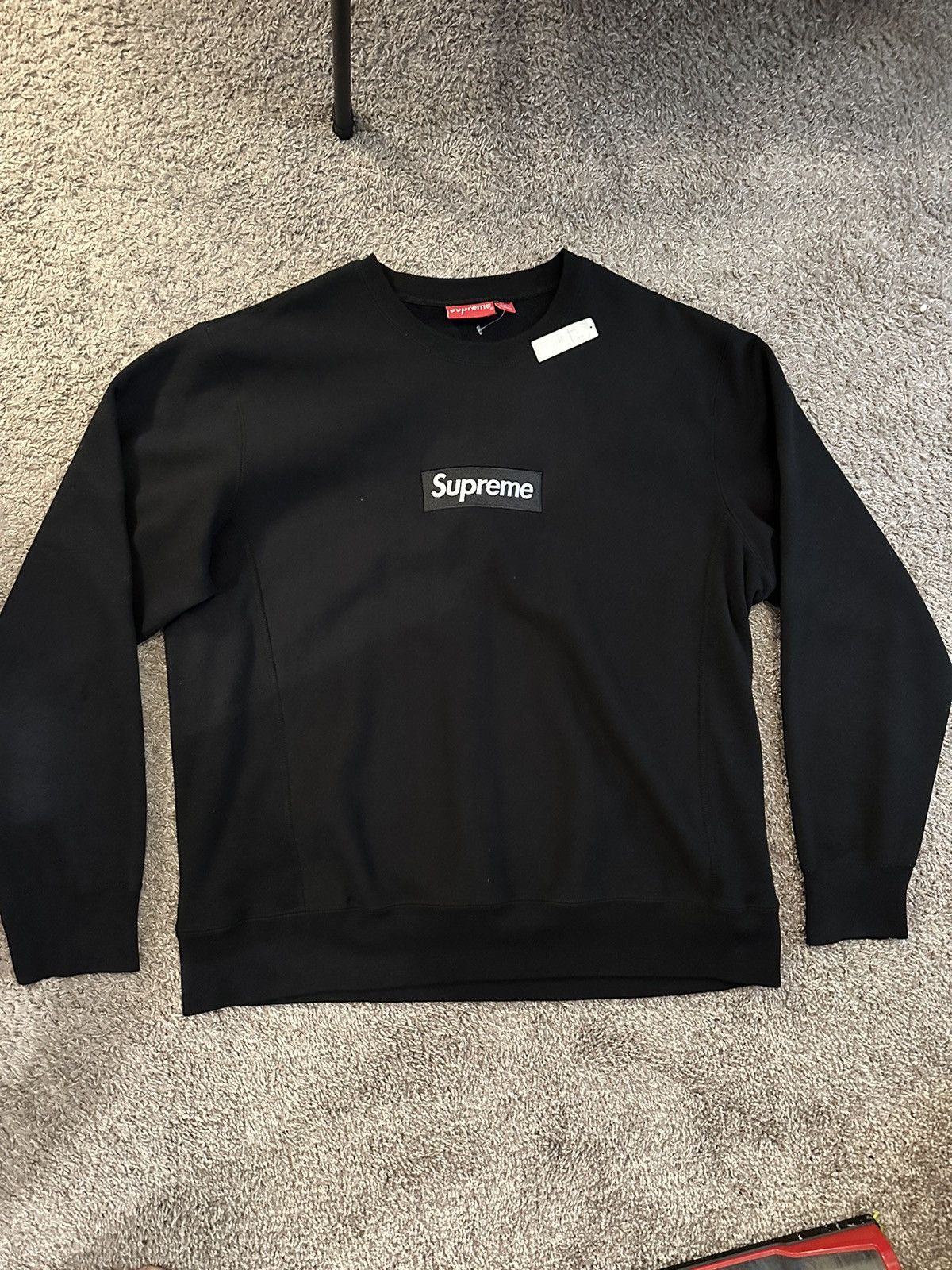 Supreme 2018 Supreme Box Logo Crewneck - Black | Grailed