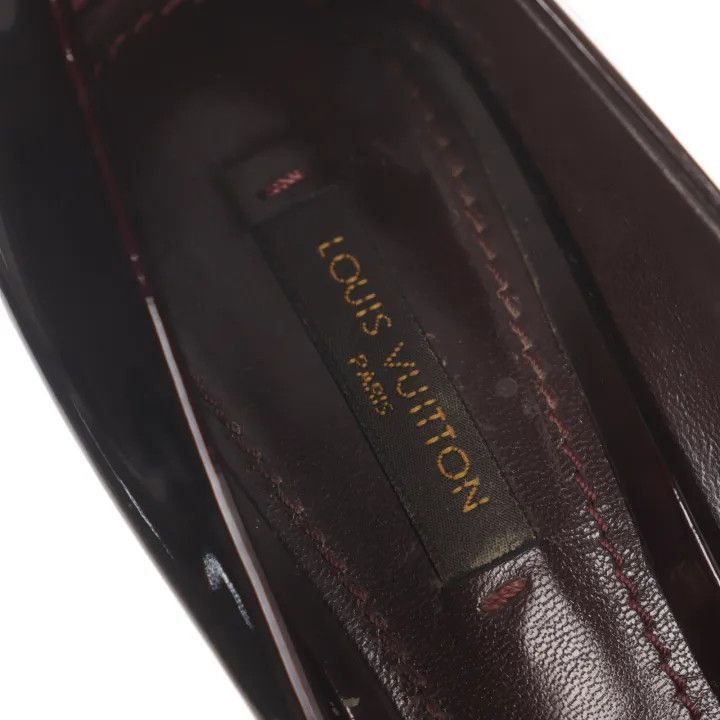 Louis Vuitton Louis Vuitton Black Patent Leather Peep-Toe Heels -2508 Size US 6 / IT 36 - 5 Thumbnail
