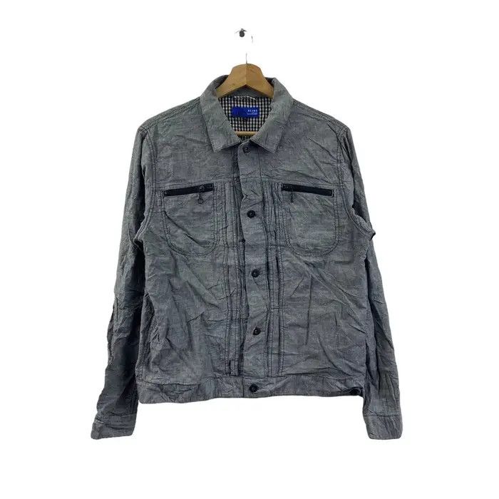 Beams Plus Vtg BEAMS PLUS JAPAN Motorcycle Jeans Denim Jacket Size US L / EU 52-54 / 3 - 1 Thumbnail