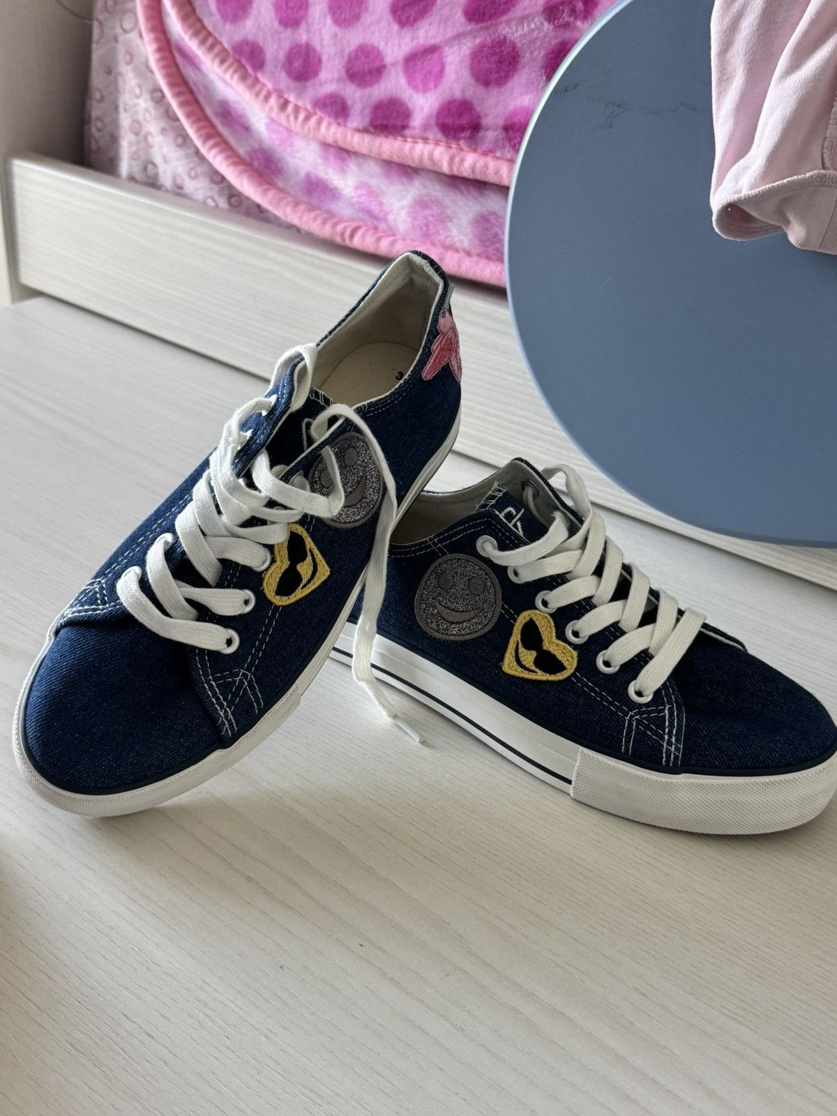 Other Tamaris women’s denim embroidered sneakers – size 38 Size US 8 / IT 38 - 1 Thumbnail