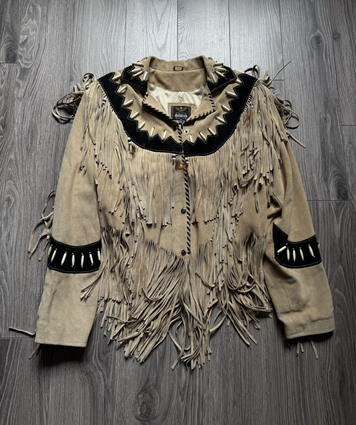 MDK Real Leather Mens Suede Fringe Cowboy western jacket L Size US L / EU 52-54 / 3 - 1 Thumbnail