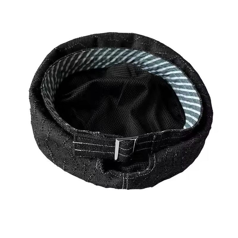 Vintage Distressed Retro Vintage Y2k Style Washed Beret Unisex Hat Size ONE SIZE - 6 Thumbnail