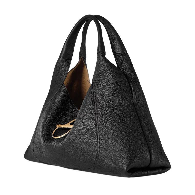 Gucci GUCCI Softbit Maxi Black Leather Shoulder Bag New Size ONE SIZE - 2 Thumbnail