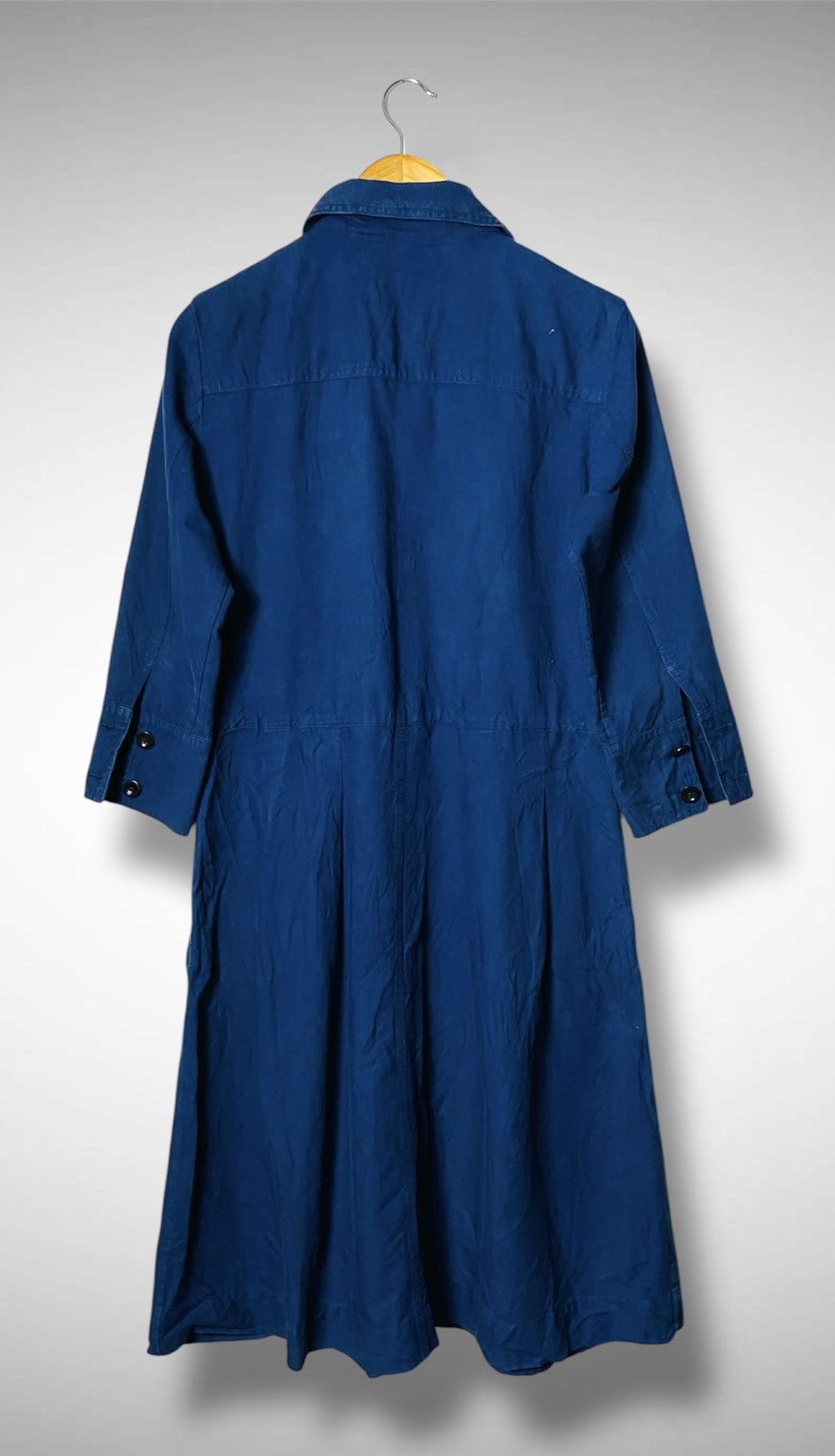 Margaret Howell Vintage Margaret Howell Navy Cotton Button-Down Dress Size M / US 6-8 / IT 42-44 - 2 Thumbnail
