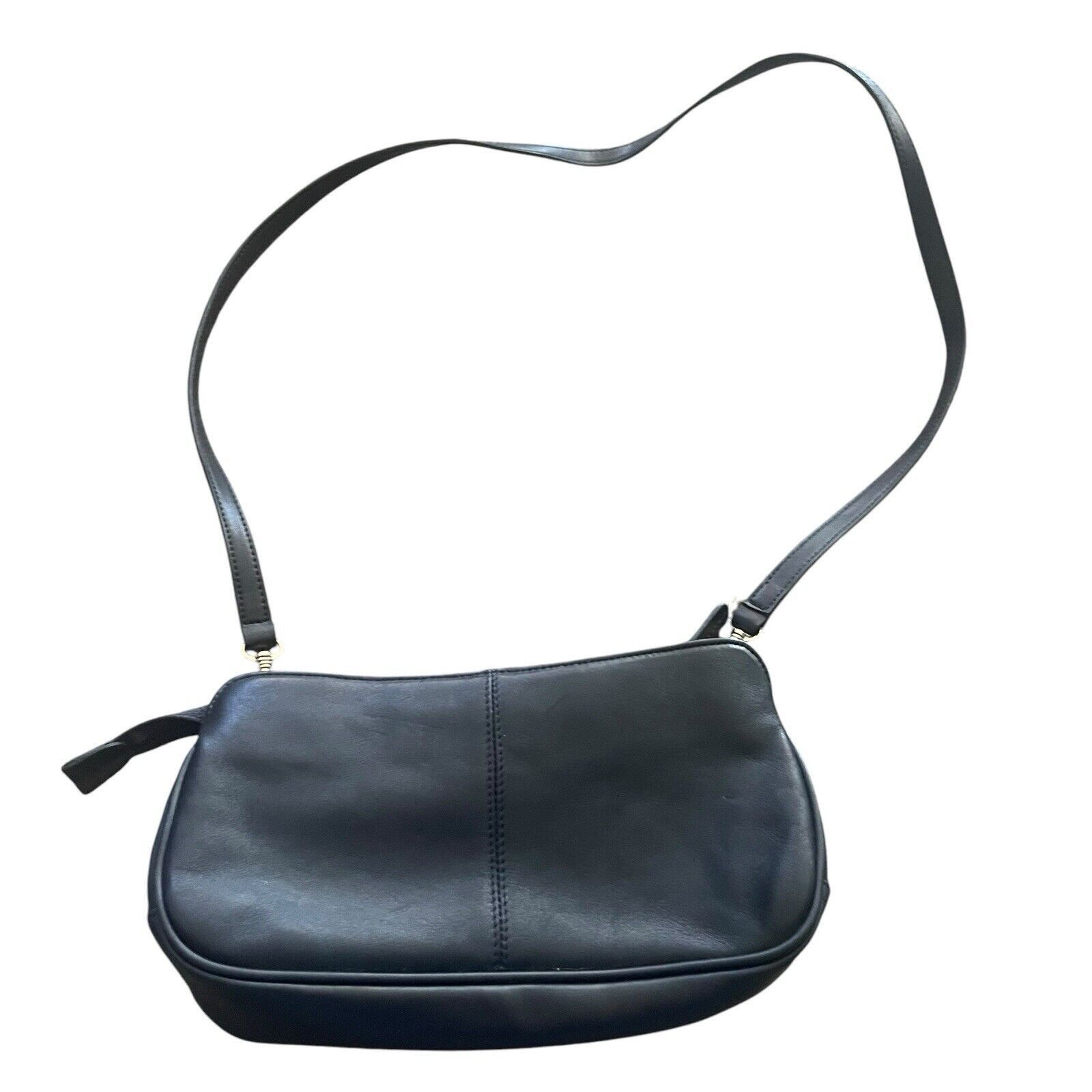 Other Giani Bernini Black Leather Small Crossbody Shoulder Purse Size ONE SIZE - 1 Thumbnail