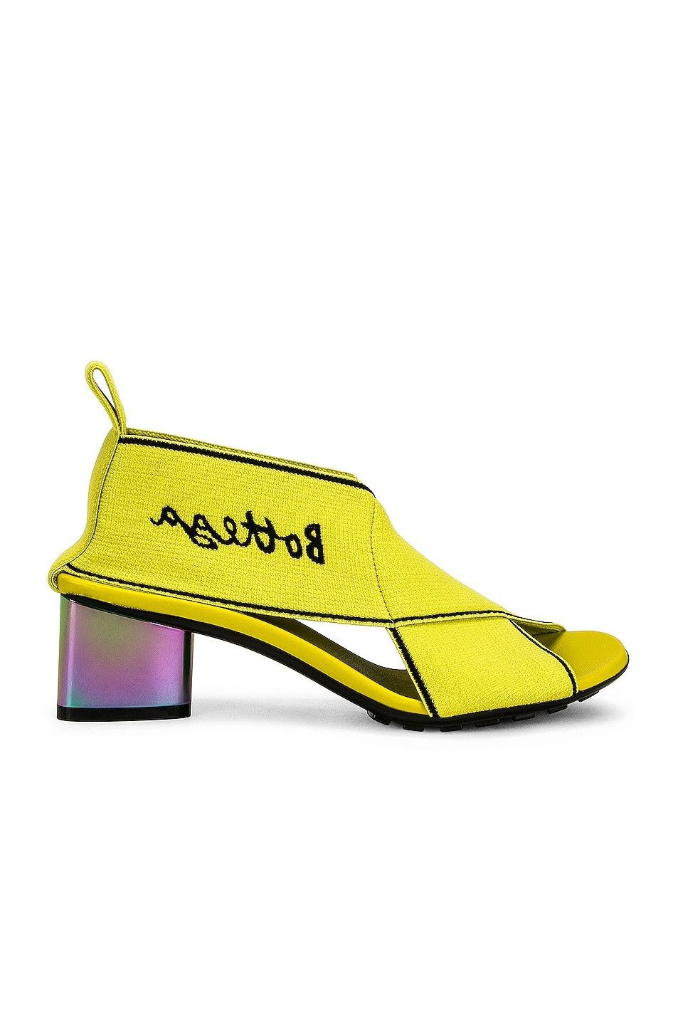 Bottega Veneta o1y0725 Logo Sandals in Lime Green Size US 7 / IT 37 - 1 Thumbnail