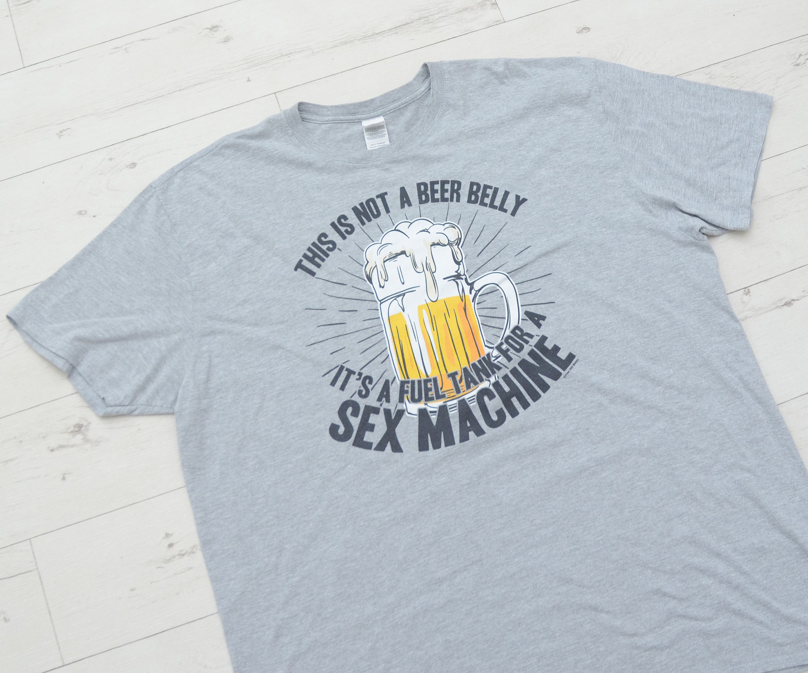 Other Not Beer Belly It's Fuel Tank for Sex Machine Funny Tee Size US XXL / EU 58 / 5 - 2 Thumbnail