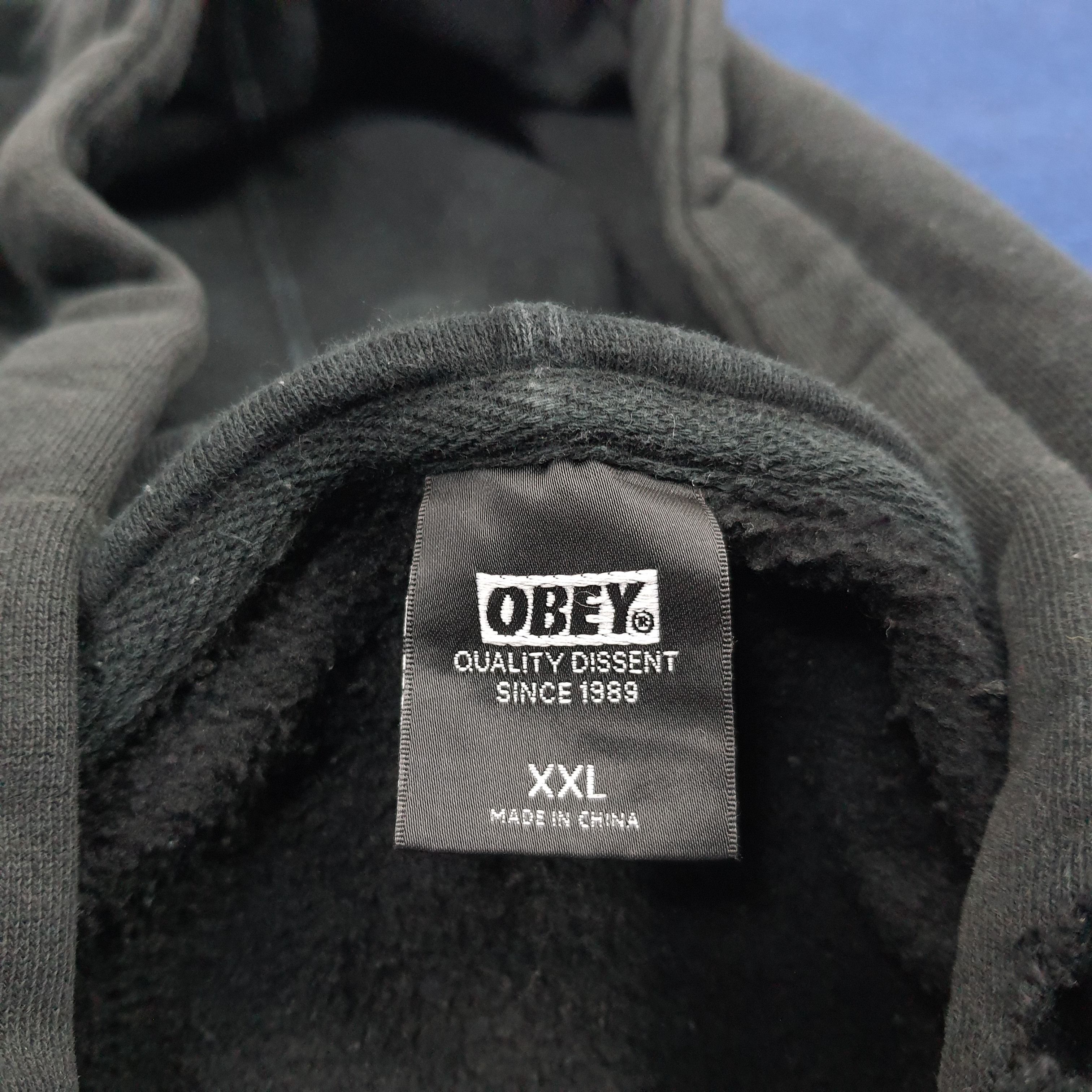 Obey Vintage Obey Records Streetwear Hoodies Size US XXL / EU 58 / 5 - 4 Thumbnail