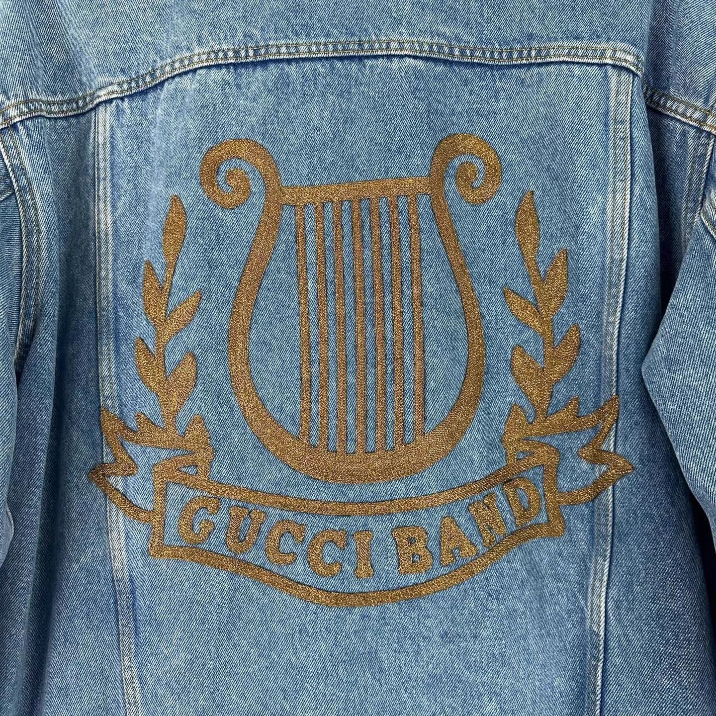 Gucci Gucci Logo Embroidered Denim Jacket 48 (95 New) Size US M / EU 48-50 / 2 - 5 Thumbnail