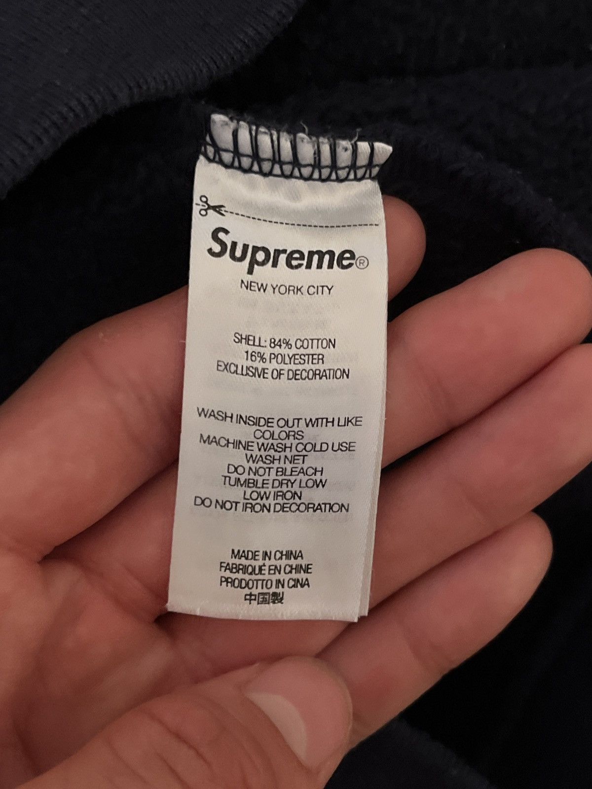 Supreme Supreme Satin Appliqué Hooded Sweatshirt | Grailed