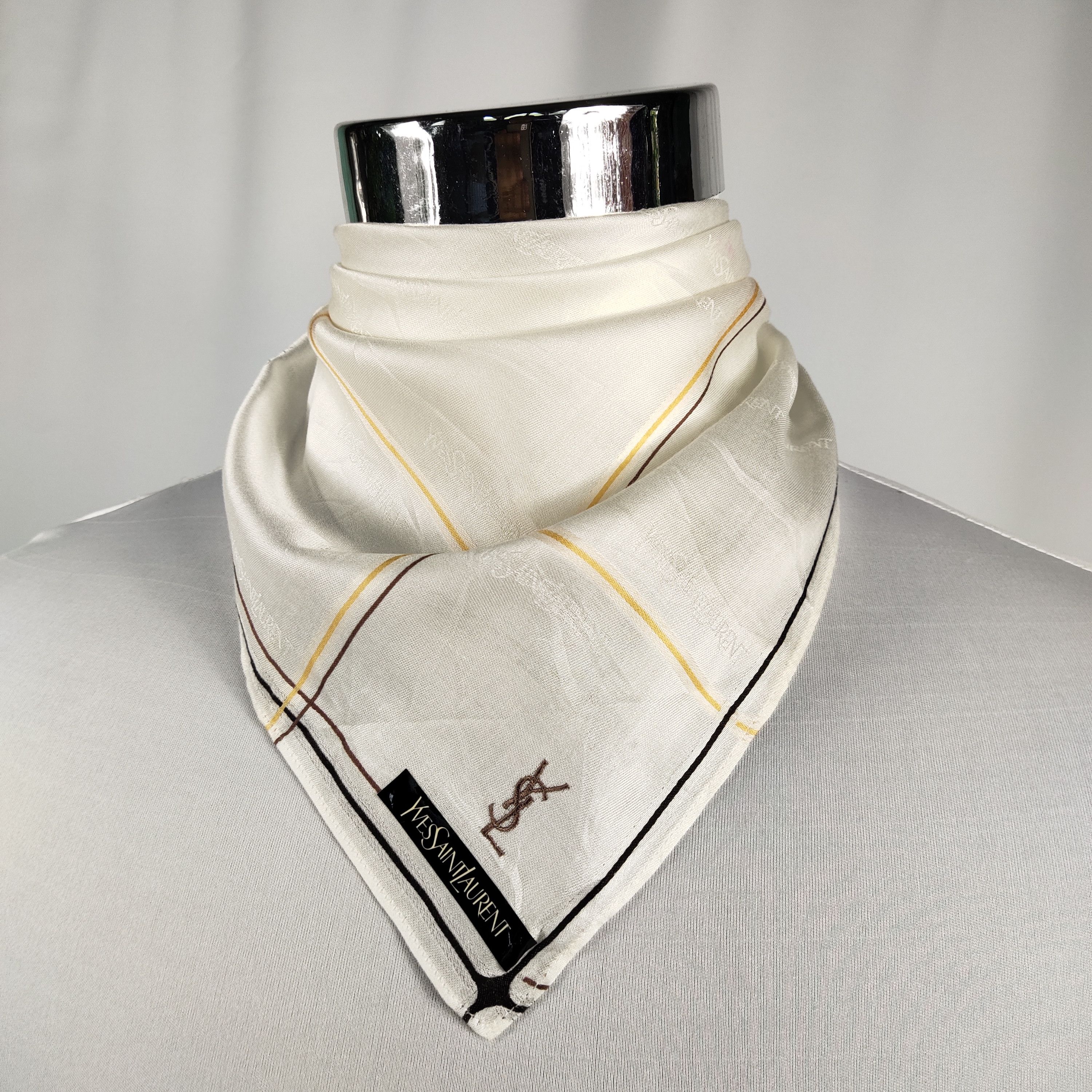 Vintage × Yves Saint Laurent Yvest Saint Laurent Handkerchief / Neckerchief / Bandana Size ONE SIZE - 1 Thumbnail