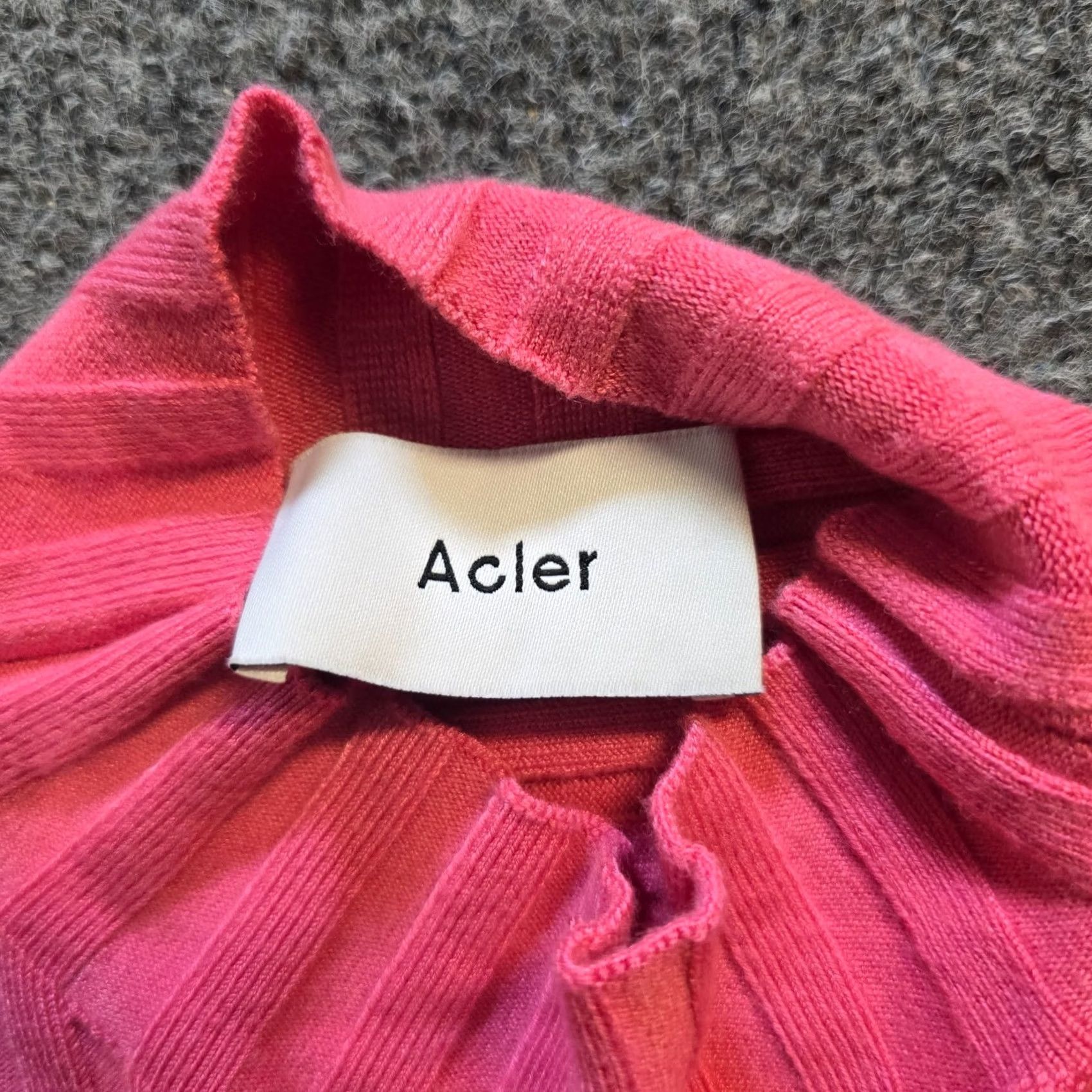 Acler Acler Sweater Womens Size 4 Mowbray Ribbed Knit Cropped Luxe Quiet Luxury Casual Shirt Ladies Size S / US 4 / IT 40 - 4 Thumbnail