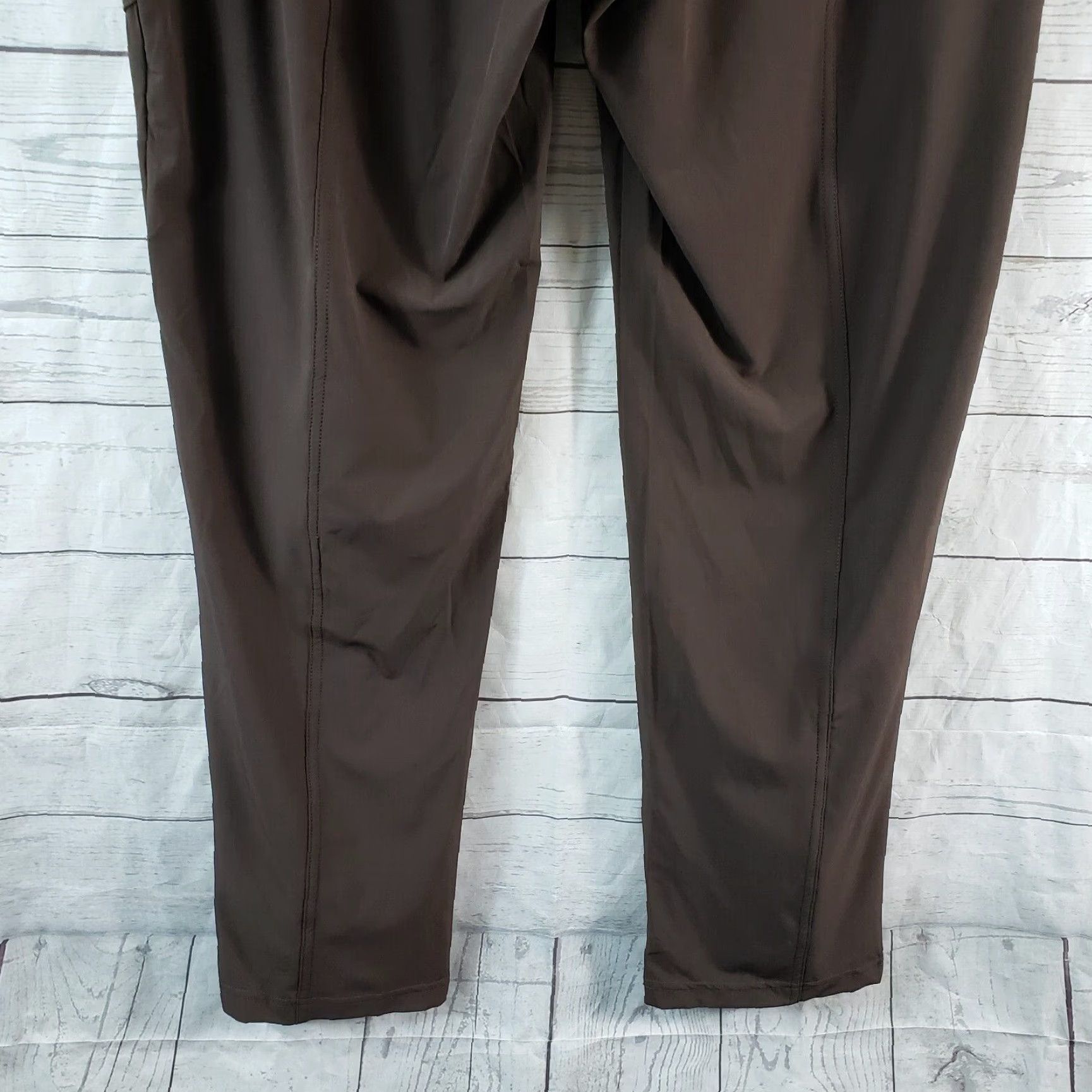 Vintage Chico's Zenergy Womens Pull On Pants Sz 4 Brown Ruched Pockets Mid Rise Size 27" / US 4 / IT 40 - 5 Thumbnail